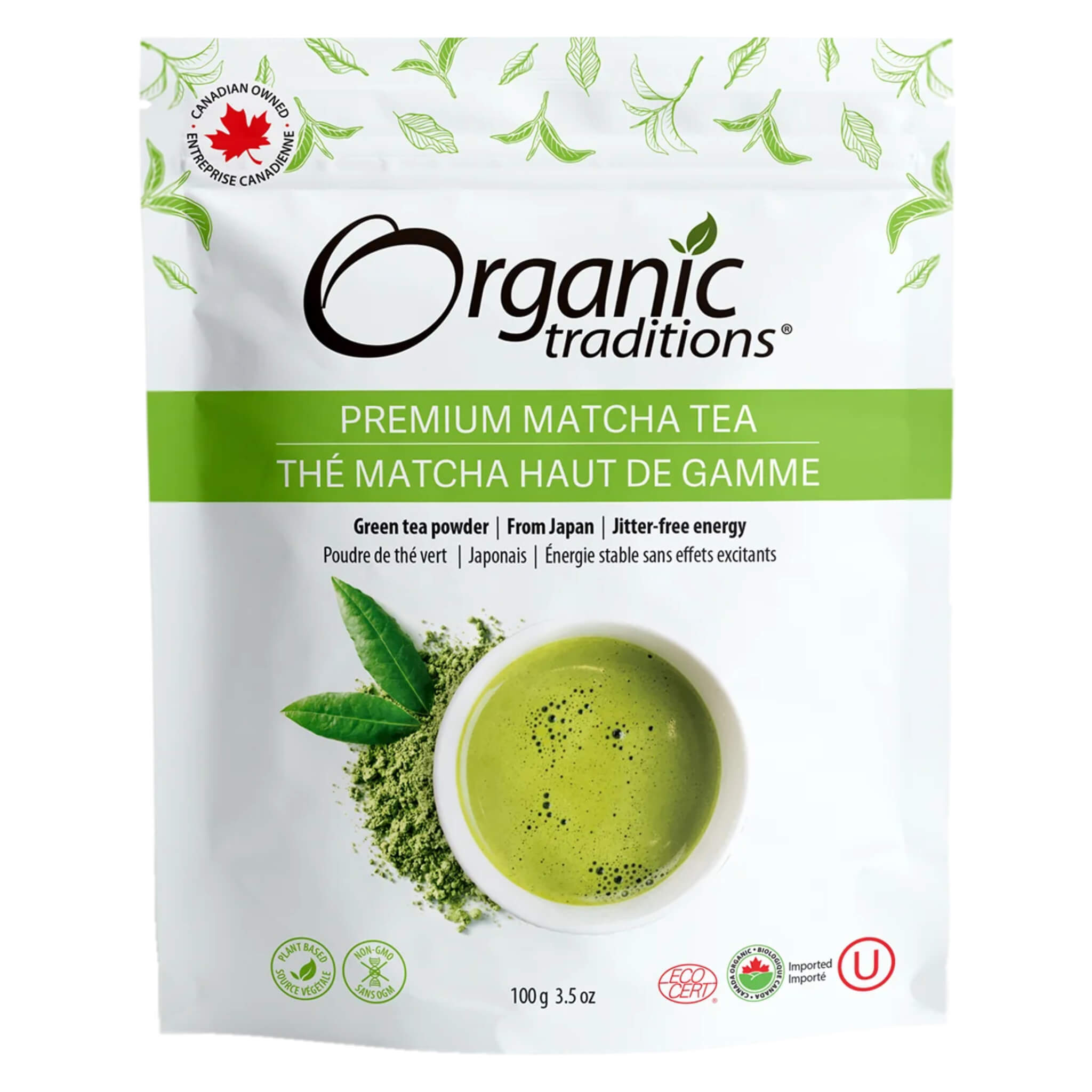 Organic Japanese Matcha Green Tea Powder - Ceremonial Grade, 100% Pure for Smoothies, Lattes & Baking | Antioxidant-Rich, Vegan & Gluten-Free | Perfect for Morning Energy & Relaxation