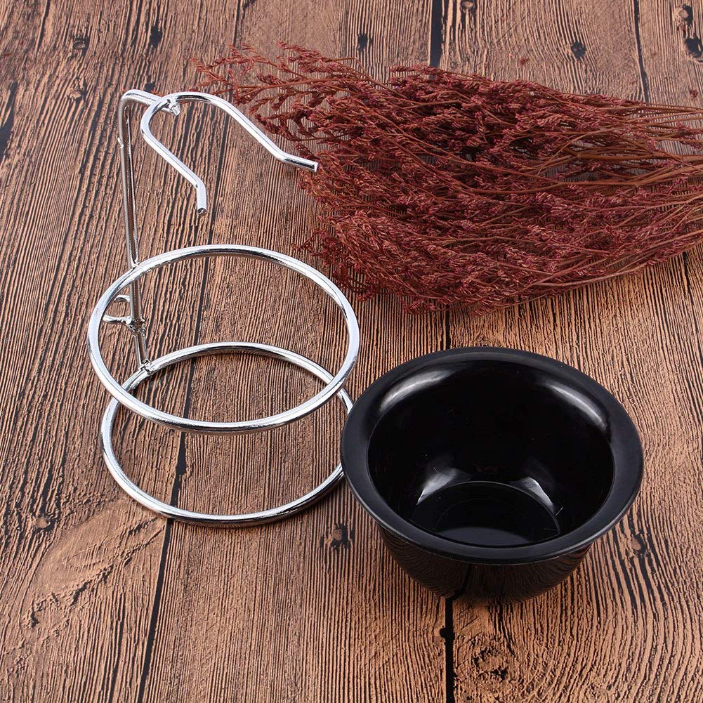 Stainless Steel Razor & Brush Stand Set - Extends Shaving Brush Life for Men | Bathroom Essentials