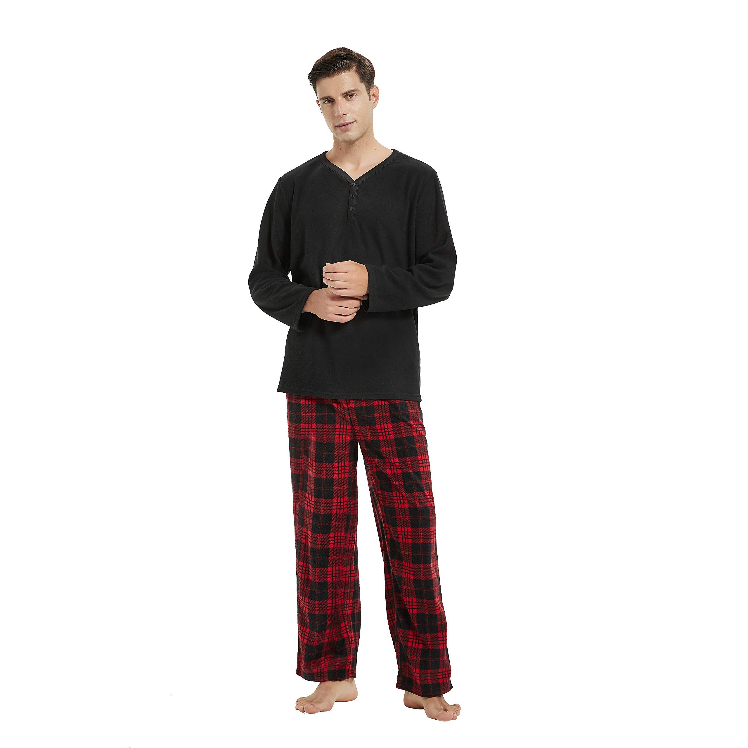 U2SKIIN Plaid Couple Pajama Sets for Men & Women - Soft & Warm Matching Sleepwear for Winter Nights | Perfect for Christmas Gifts, Anniversary Presents & Cozy Date Nights at Home