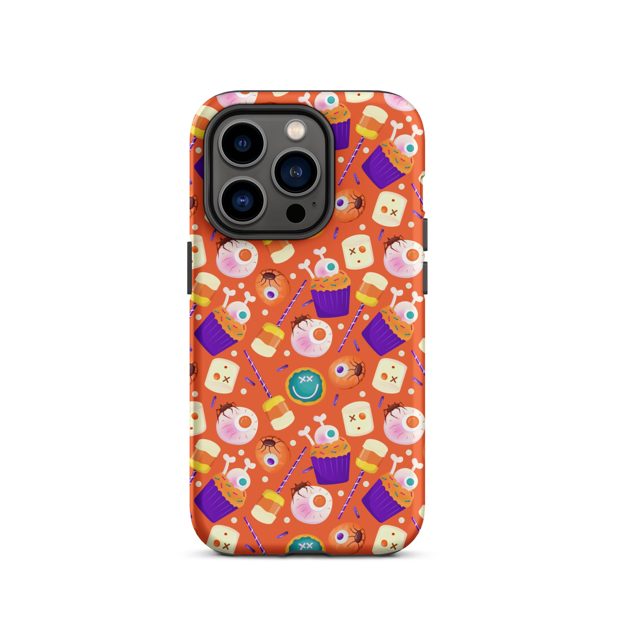 Halloween Trick or Treat Premium Shockproof iPhone Case - Cute Pumpkin Design for iPhone 14/13/12 Pro Max - Perfect for Halloween Parties, Costume Events & Spooky Decorations