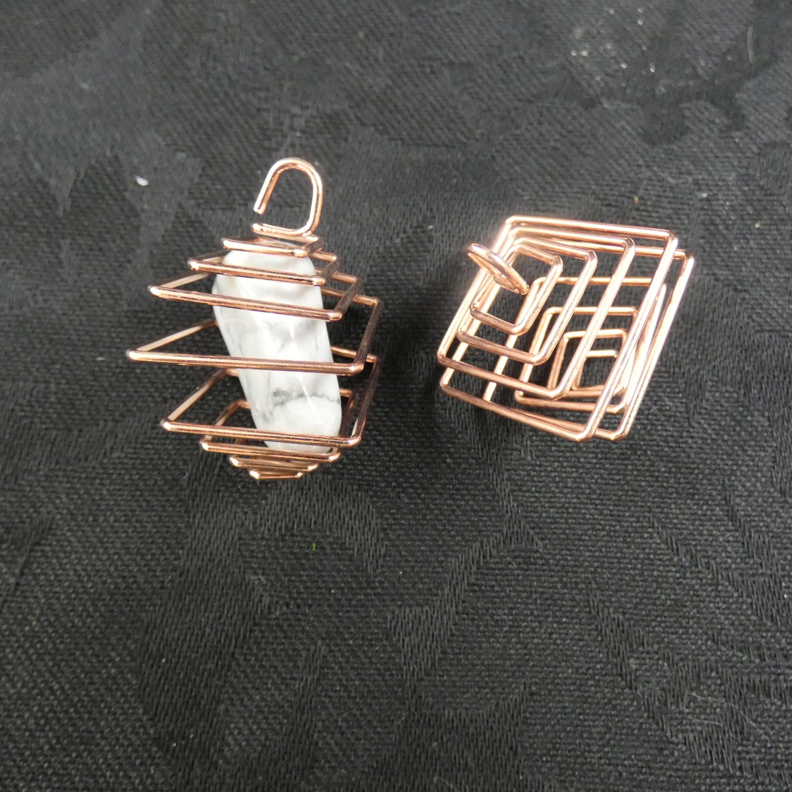 Premium Square Copper Cage for Jewelry Making, DIY Crafts, and Home Decor – Perfect for Pendants, Earrings, and Display Cases