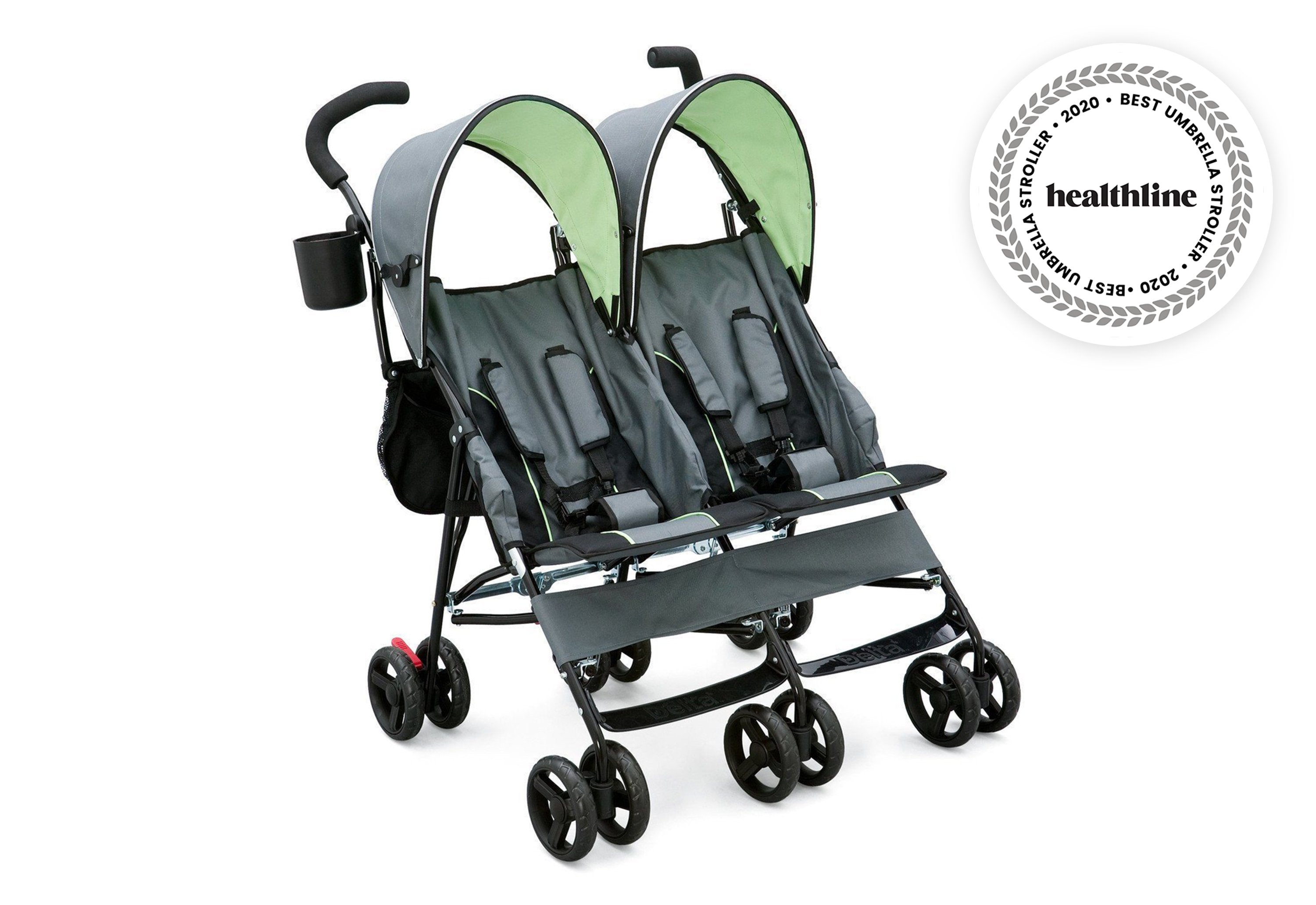 LX Side by Side Double Stroller for Twins - Lightweight & Compact Design for Easy Maneuvering - Perfect for Shopping, Travel, and Outdoor Adventures