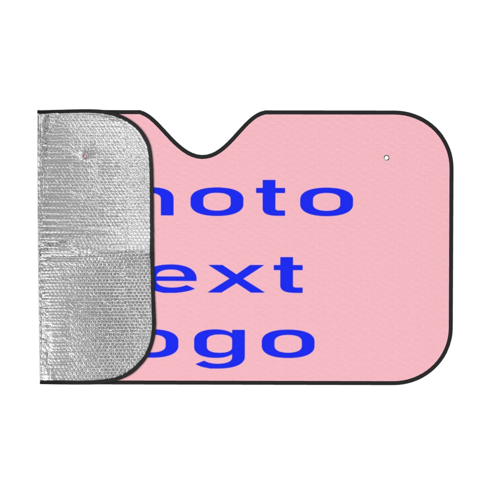 Custom Car Sun Visor with Personalized Image/Logo/Text - Foldable Windshield Sunshade for Cars, Trucks & SUVs | Perfect Gift for Drivers & Road Trips