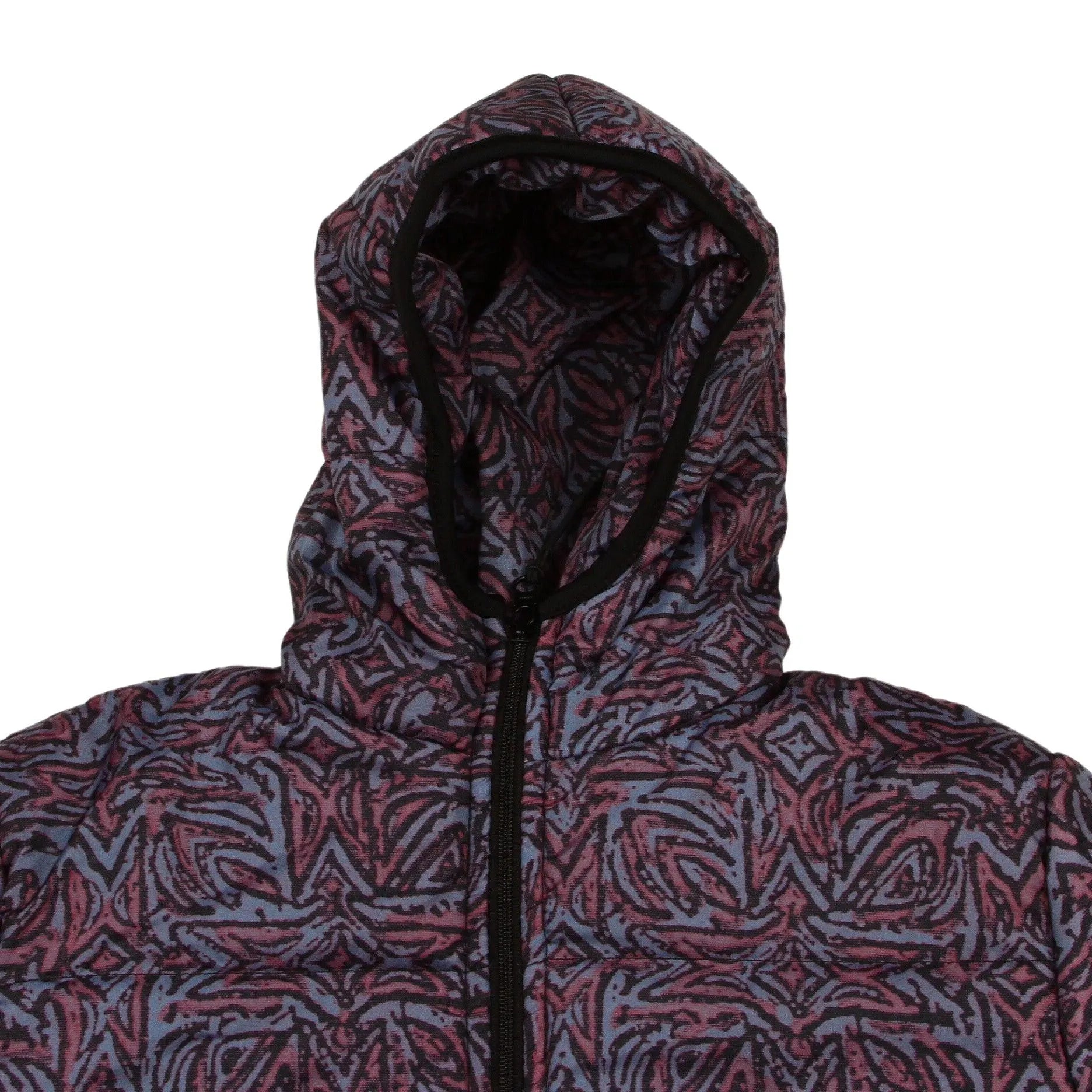 Quiksilver Scaly Print Boys Blue Jacket - Kids Waterproof Windbreaker for Outdoor Adventures & School Wear
