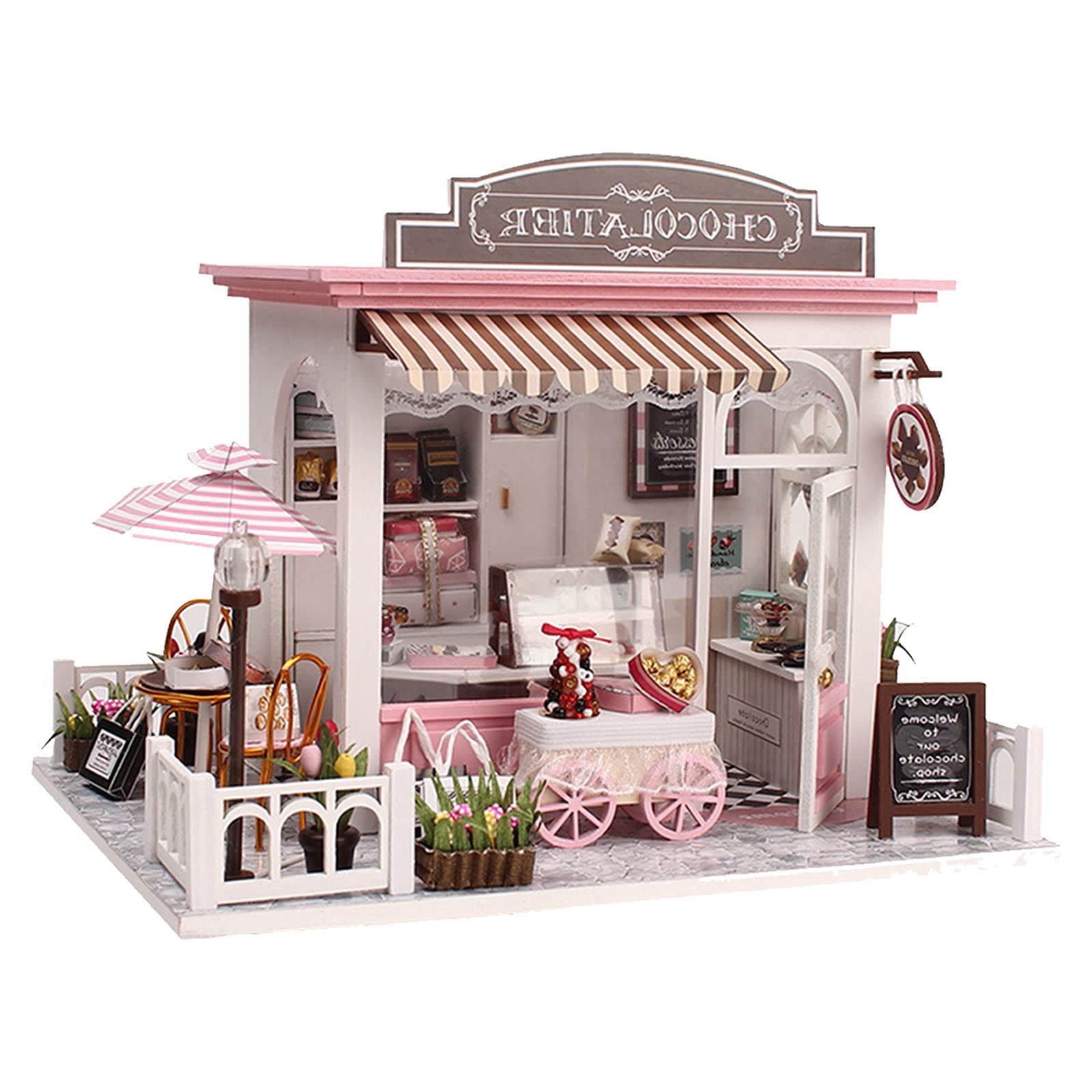 DIY Miniature Dollhouse Kit - Wooden Kitchen Furniture Set for Doll House | Perfect for Collectors, Miniature Enthusiasts & Home Decor