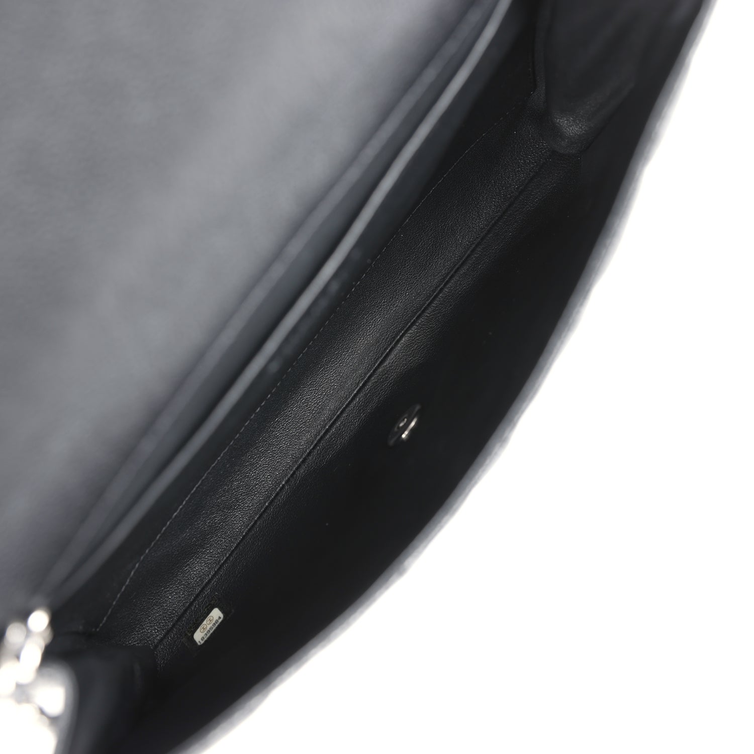 Chanel Classic Flap Clutch with Chain Bag - Black Caviar Leather with Silver Hardware | Elegant Evening Bag for Parties, Weddings & Special Occasions