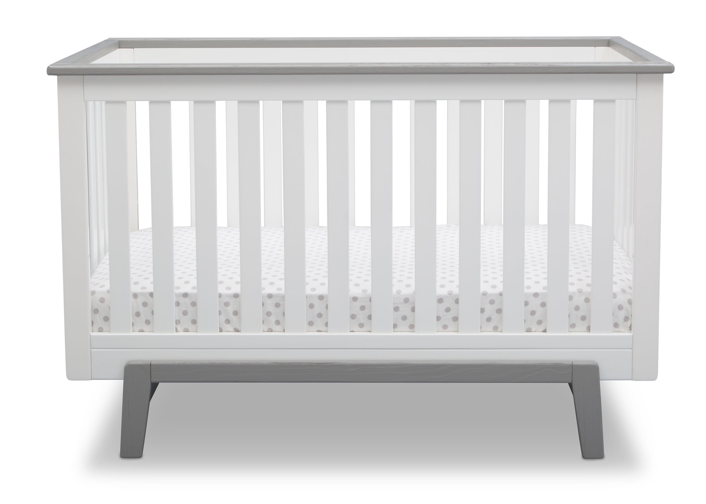 Providence Classic 4-in-1 Convertible Baby Crib - White Nursery Furniture for Newborn to Toddler - Perfect for Bedroom, Daycare & Nursery Decor