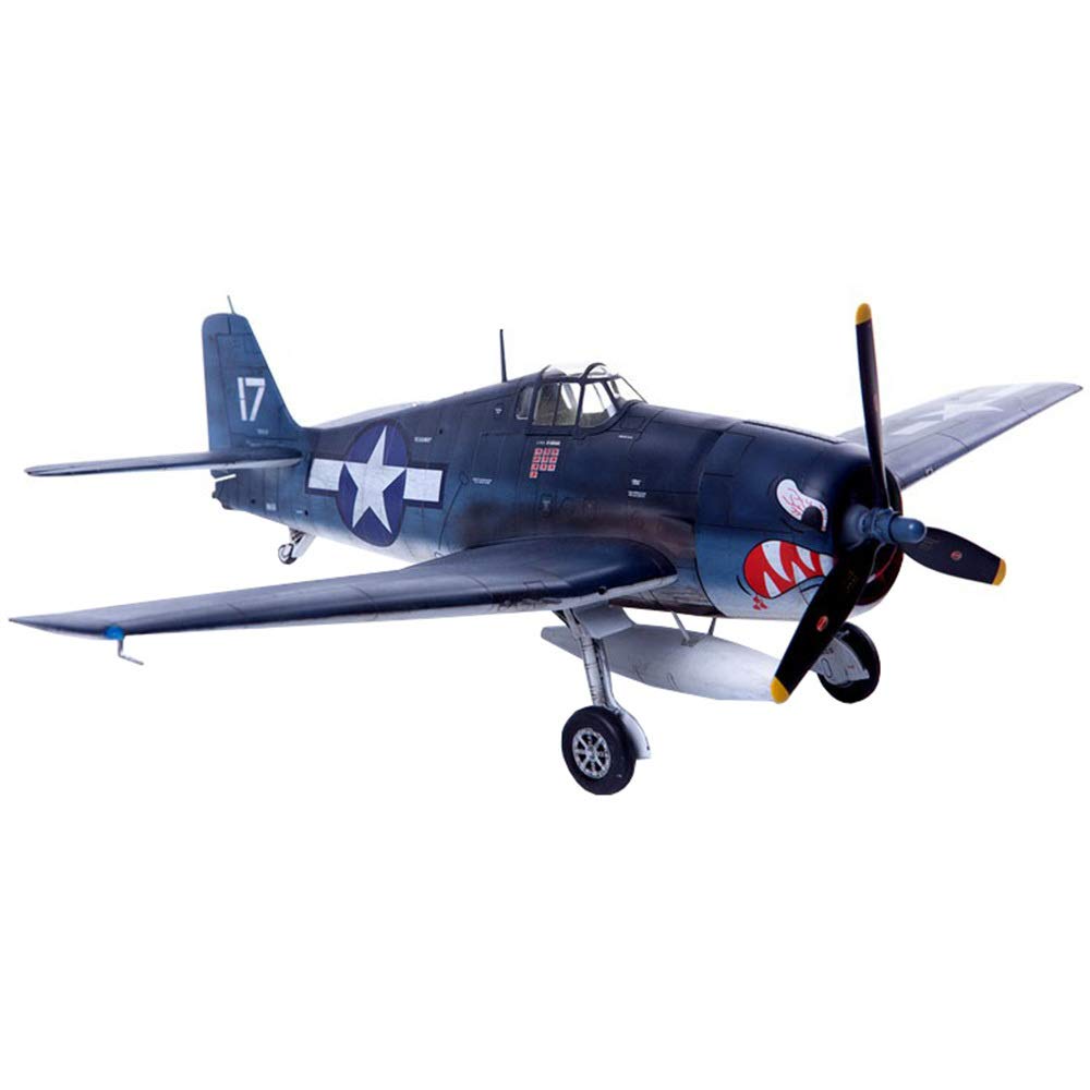 1/48 Scale CMO Fighter 3D Plastic Model Kit - USN F6F-3 USS Princeton Fighter Aircraft Puzzle for Adults | Collectible Military Display & Home Decor (8.4 x 10.7 Inch) | Perfect for Hobbyists, History Enthusiasts & Office Decoration