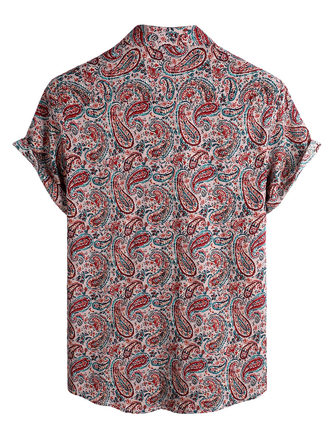 VATPAVE Men's Floral Hawaiian Shirts - Short Sleeve Button Down Beach Shirts for Summer Vacation, Luau Party & Tropical Getaway