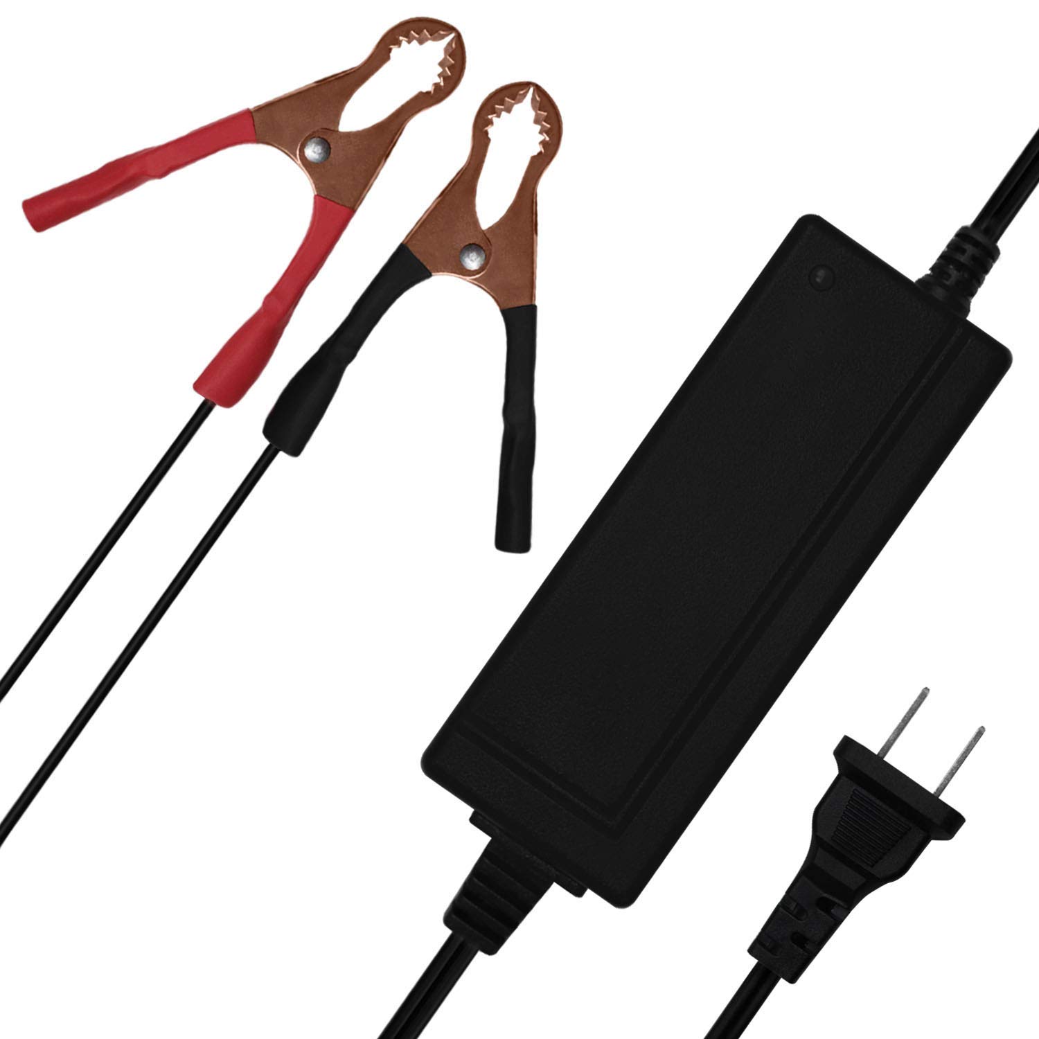 Mighty Max 12V 2A Battery Charger & Maintainer for 12V 7AH OneAC ON600 Battery - Perfect for Power Wheels, Scooters, and Emergency Backup Power