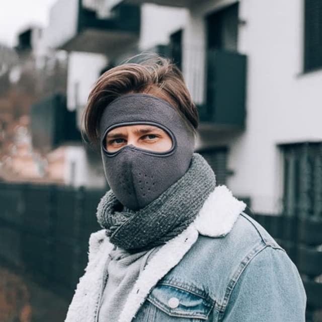 Geeylly Winter Fleece Mask - Warm & Soft Face Cover for Cold Weather - Windproof & Breathable Balaclava for Skiing, Snowboarding & Outdoor Activities