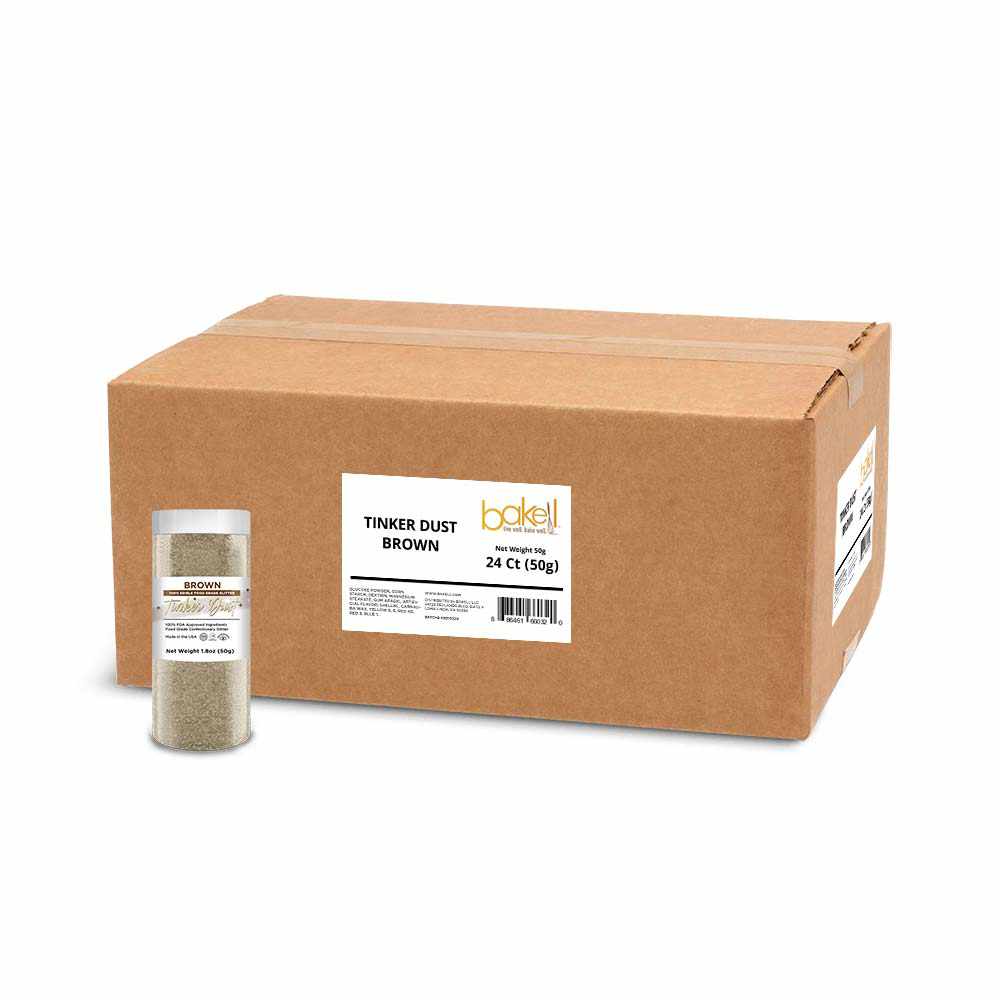 Premium Brown Tinker Dust® Glitter for Crafts - Bulk Wholesale Supplies | Perfect for DIY Projects, Scrapbooking, Nail Art & Home Decor