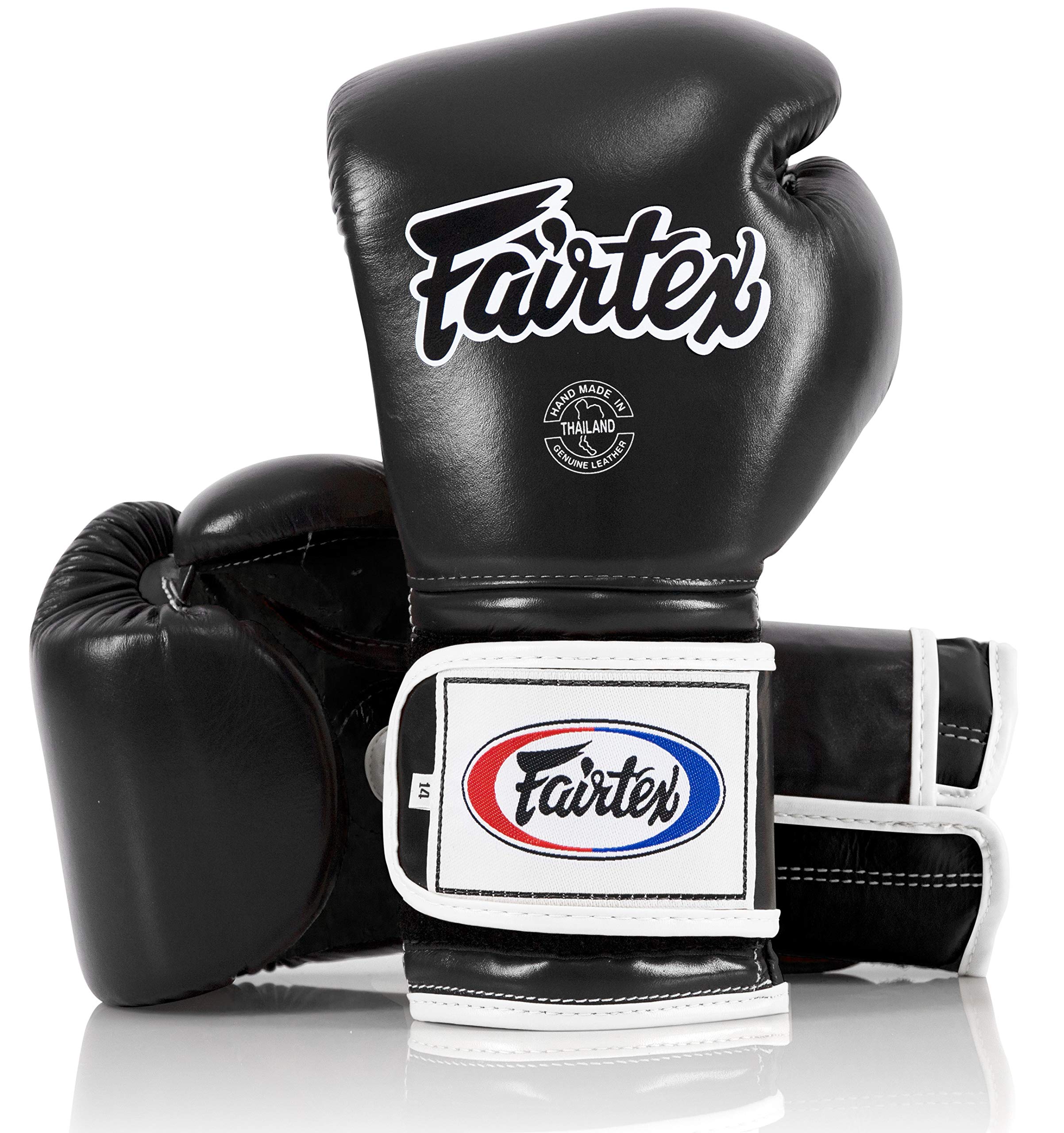 Fairtex BGV9 Muay Thai Boxing Gloves for Professional Fighters & Trainers - Mexican Style MMA Gloves for Heavy Bag Training, Sparring & Martial Arts - Lightweight Shock-Absorbent Punching Gloves for Kickboxing, Muay Thai & Combat Sports