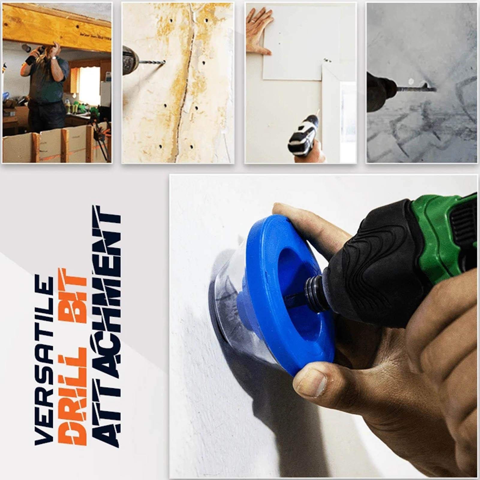 Electric Hammer Dust Collector - Universal Drill Dust Catcher Attachment for Drywall, Saw & Power Tools | Dust Bowl Accessory for Cleaner Workspace & DIY Projects | Perfect for Construction, Renovation & Woodworking