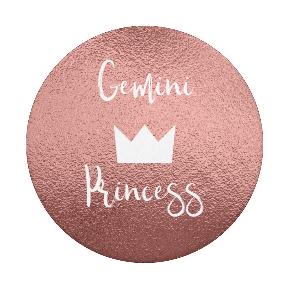 Gemini Princess Rose Gold Zodiac Necklace - Perfect Birthday Gift for Women & Girls | Elegant Astrology Jewelry for Everyday Wear & Special Occasions