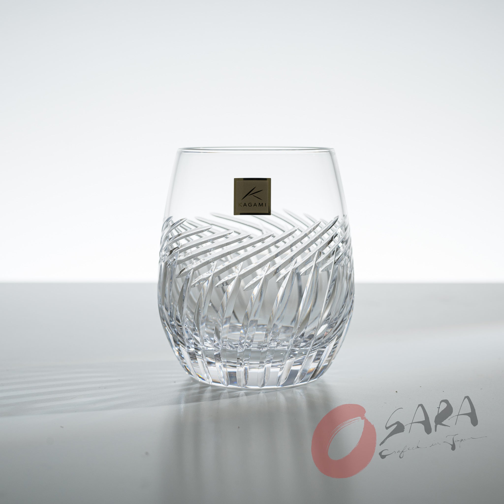 Premium KAGAMI Crystal Japanese Handmade Whiskey Glass Set - 250ml Elegant Tumbler for Bourbon, Scotch & Whiskey - Perfect for Home Bar, Gifts & Special Occasions