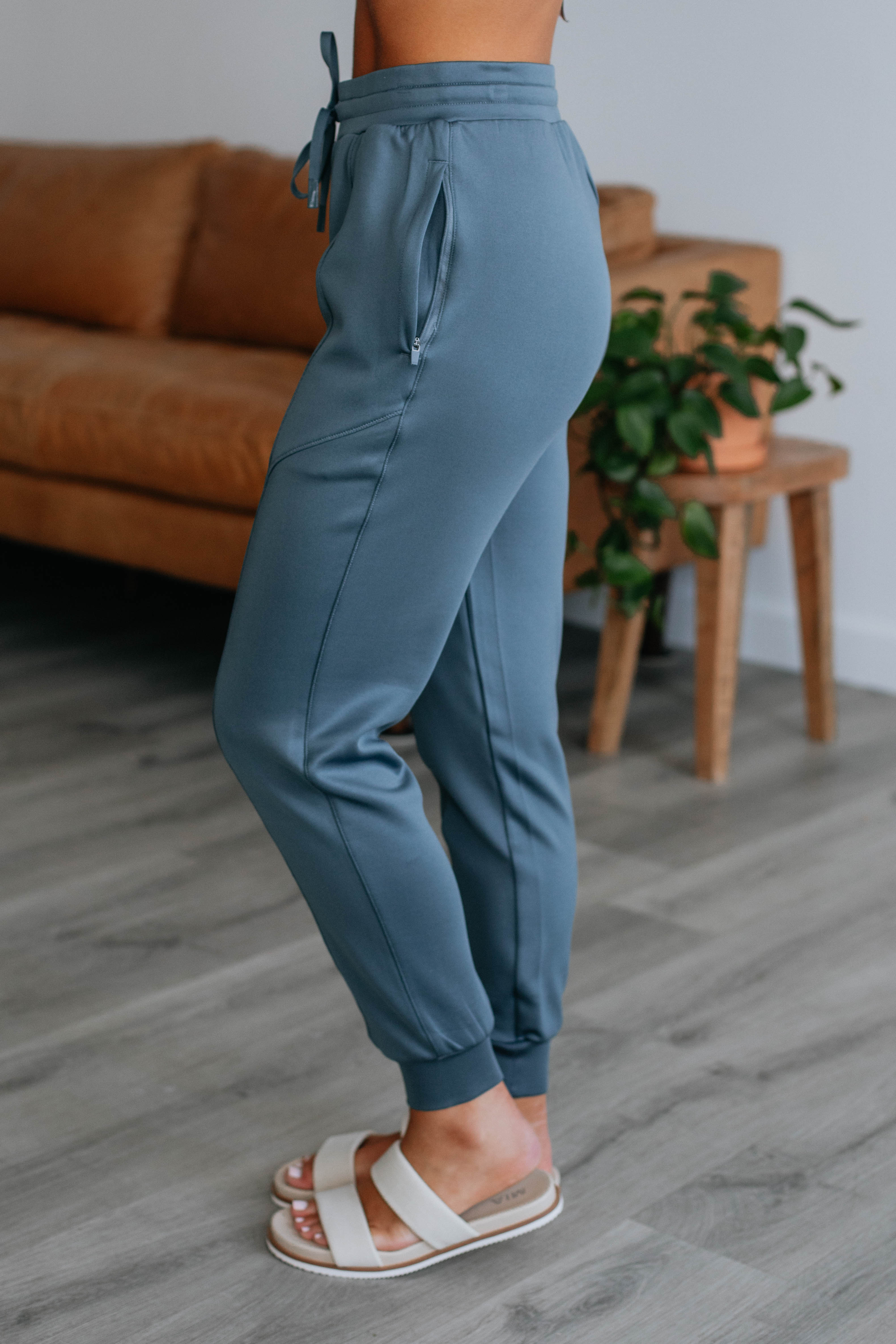 Alex Active Joggers for Men & Women - Comfortable Slate Blue Running Pants for Gym, Yoga & Casual Wear