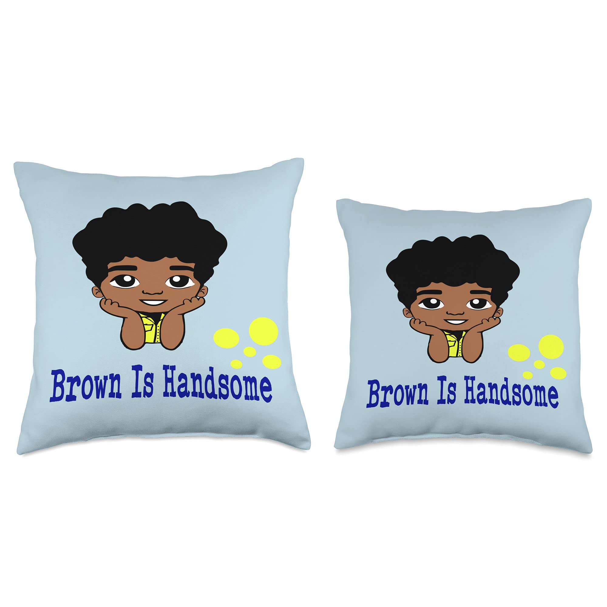Stylish Black & Brown Boys Throw Pillows - Cute Kids Room Decor for Bedroom, Nursery & Playroom - Soft Accent Pillows for Boys' Bedding & Home Decor