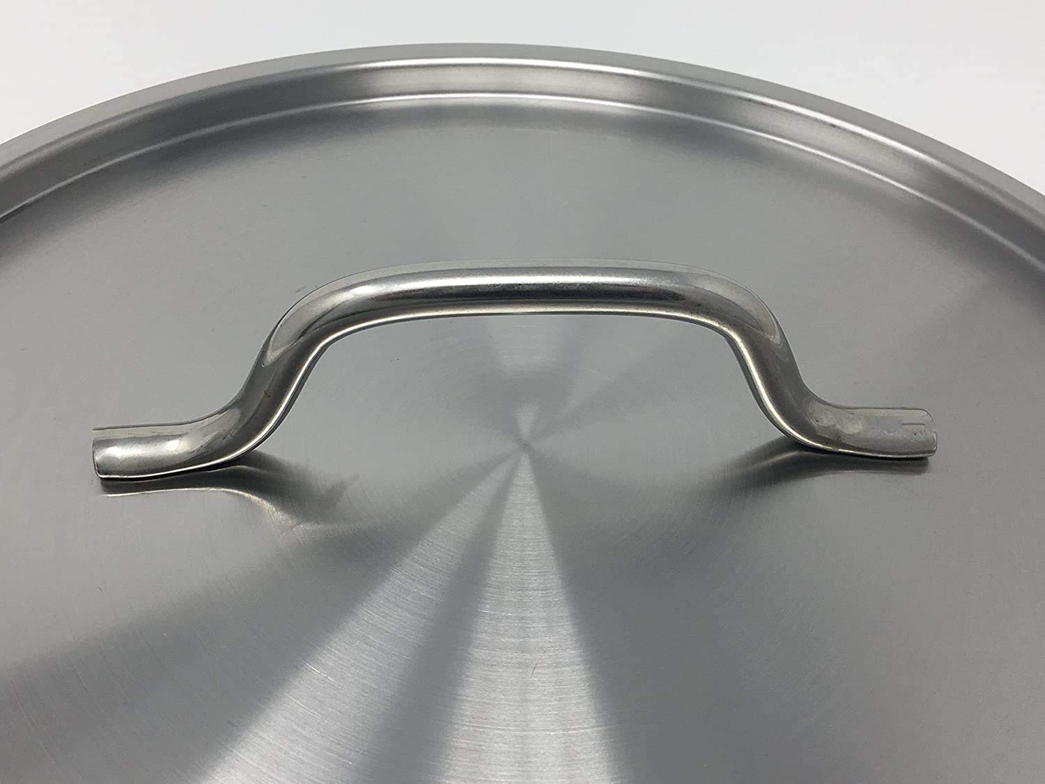 Update International SPS-20 20-Quart Silver Induction Stock Pot - Professional Commercial Kitchen Cookware for Soup, Stew & Large Batch Cooking