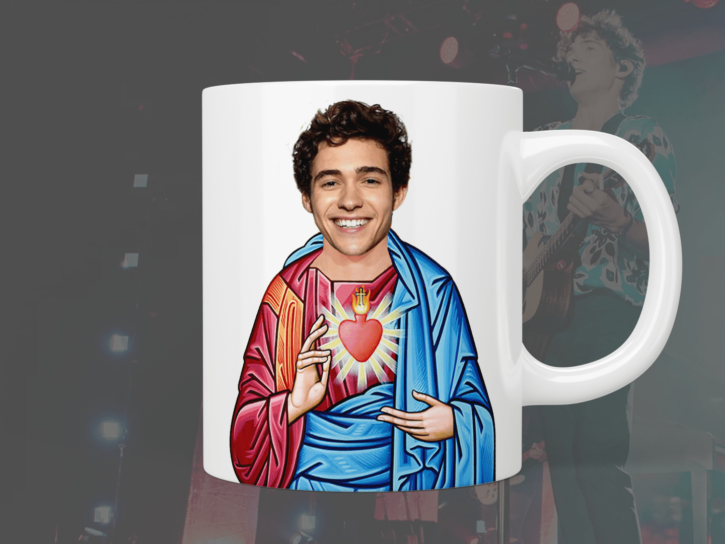 Saint Joshua Bassett Coffee Mug - 11oz Ceramic Travel Tumbler with Lid - Perfect for Hot & Cold Drinks, Office, Home, or Gifts
