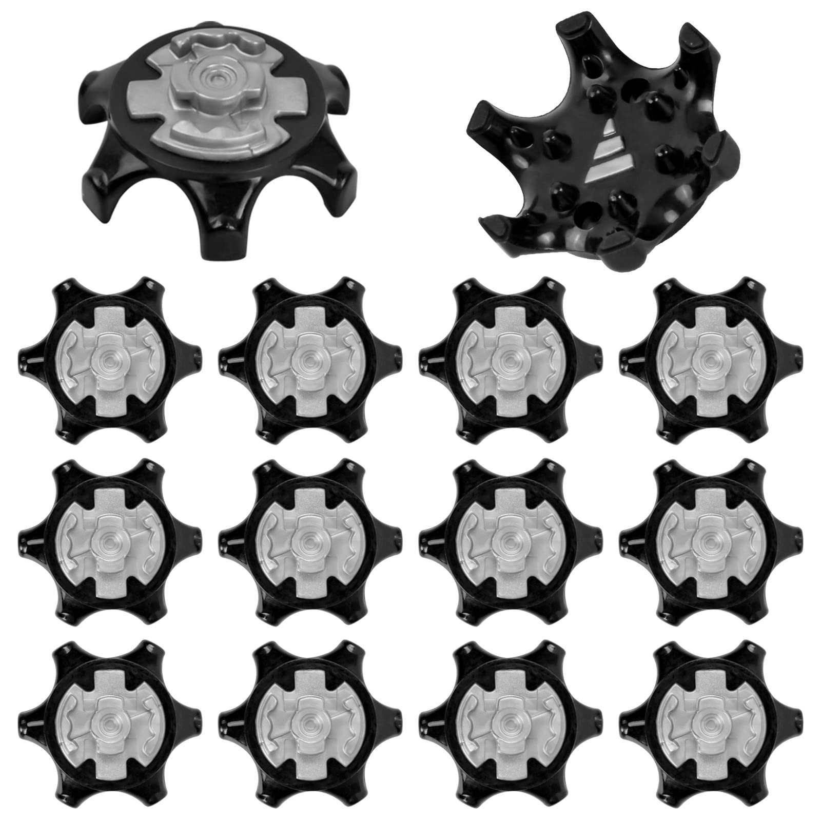 Dokpav 14Pcs Golf Shoe Spikes Stinger - Anti-Slip Rubber Cleats for Golf Shoes | Soft Spike Replacement for Fast Twist Studs | Perfect for Golf Course Traction & Sports Performance