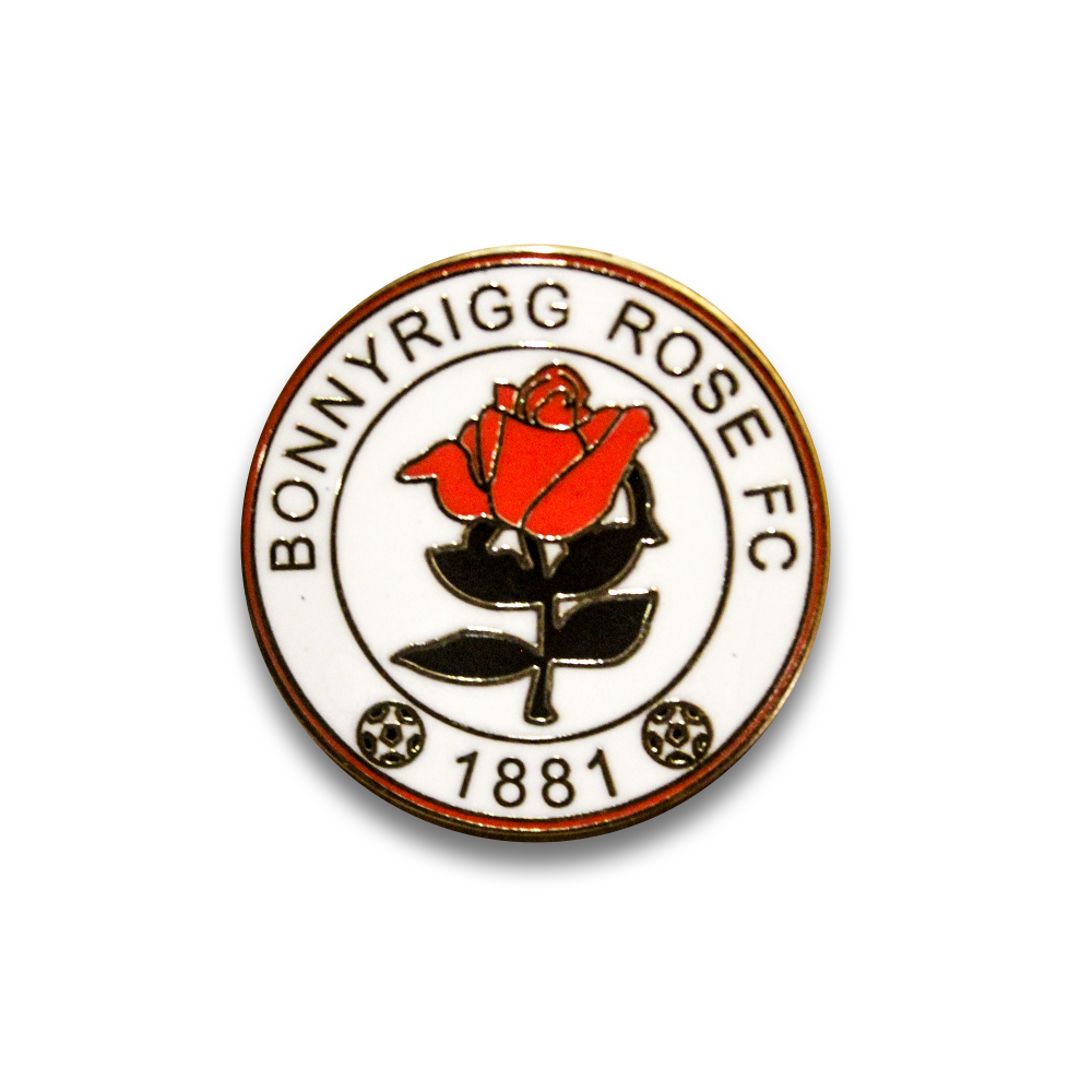 Bonnyrigg Rose FC Pin Badge - Official Football Club Enamel Lapel Pin - Collectible Soccer Fan Accessory for Hats, Jackets & Bags