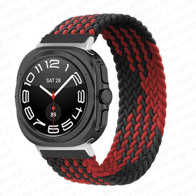 Stretchy Braided Solo Loop Bands for Samsung Galaxy Watch Ultra - Comfortable, Durable & Stylish for Workouts, Running & Everyday Wear