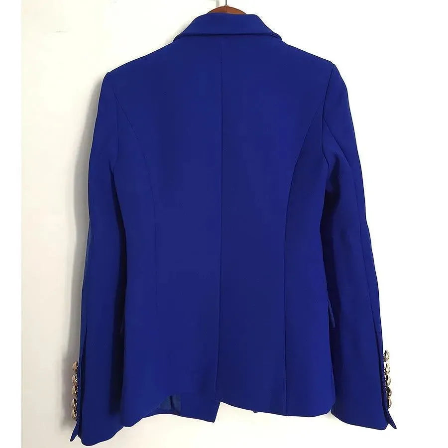 Elegant Baroque Blazer for Women - Casual Plain Solid Jacket - Perfect for Office, Parties & Everyday Wear
