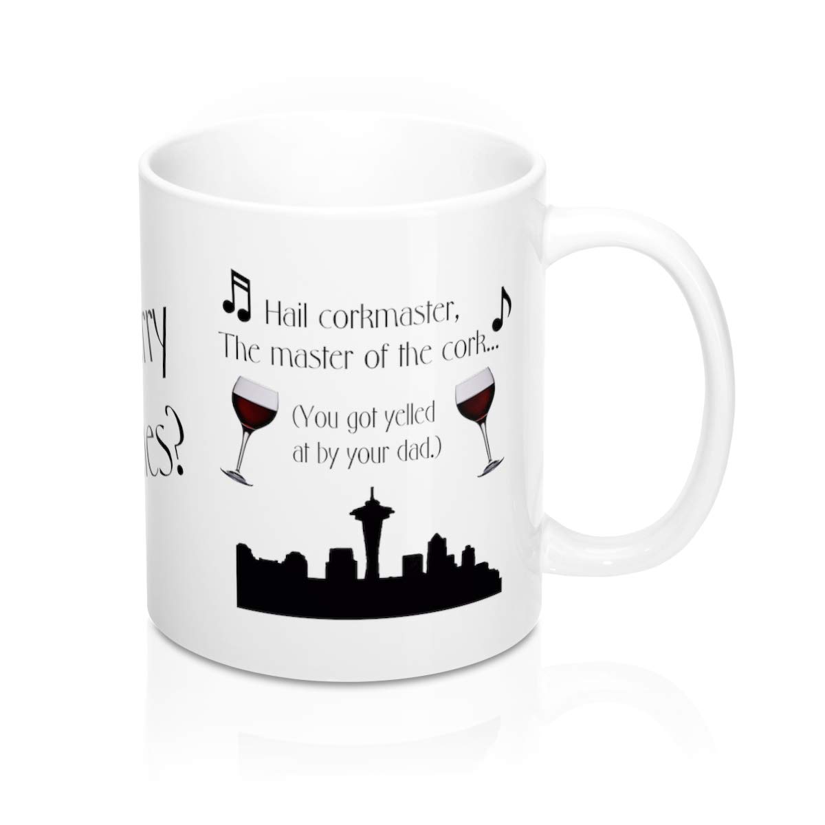 Frasier TV Show Coffee Mug Set of 2 - Crane Brothers & Seattle Skyline Design - Perfect Gift for Frasier Fans, Coffee Lovers & Office Use | Durable Ceramic Mugs for Hot Drinks, Home Decor & TV Show Collectors
