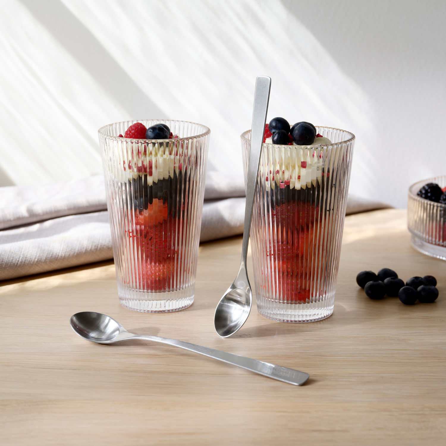 12oz Crinkle Glass Tumbler Set of 4 - Insulated Drinking Cups for Iced Coffee, Tea & Cocktails - Perfect for Home, Office & Outdoor Use