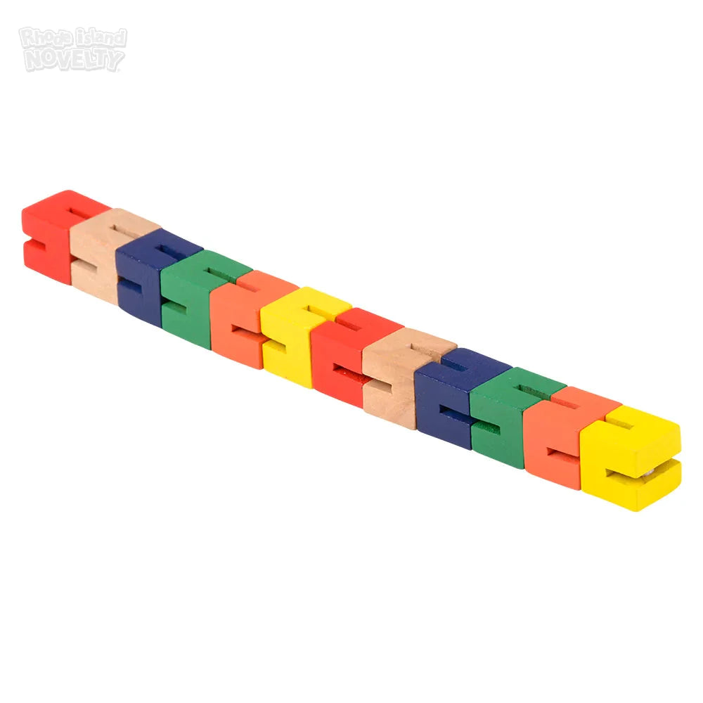 6 Pack Wooden Twist Cube Puzzle Brain Teaser Game - Stress Relief & Fun for All Ages - Perfect for Office, Travel, and Family Game Night