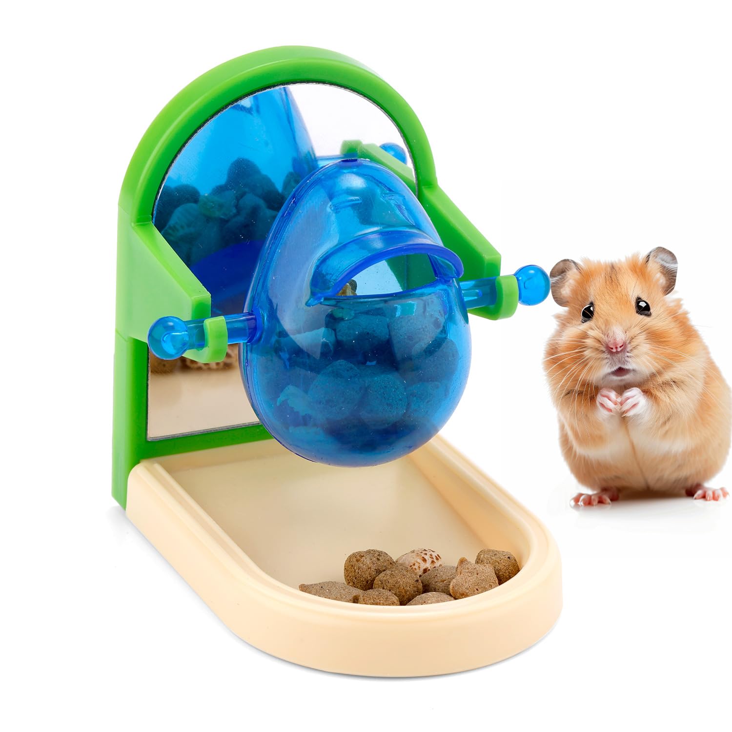 Interactive Rat Enrichment Toys - Foraging Puzzle Toys for Pet Rats, Intelligence Growth Cage Accessories, Treat Dispensing Slow Feeder for Small Animals (Bird, Parakeet, Cockatiel, Conure, Rodent) - Perfect for Mental Stimulation & Natural Foraging Behavior
