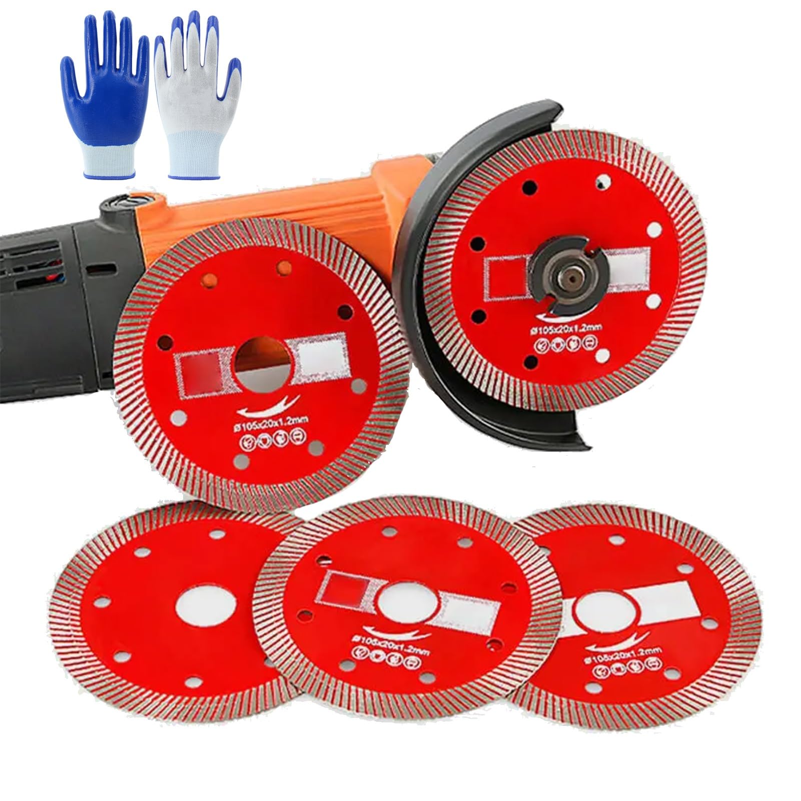 **TSHIGO 4-Inch Ultra-Thin Cutting Discs (5-Pack) – Indestructible Composite Blade for Angle Grinders – Cuts Metal, Wood, Plastic & More – Perfect for DIY, Construction & Metalworking Projects**