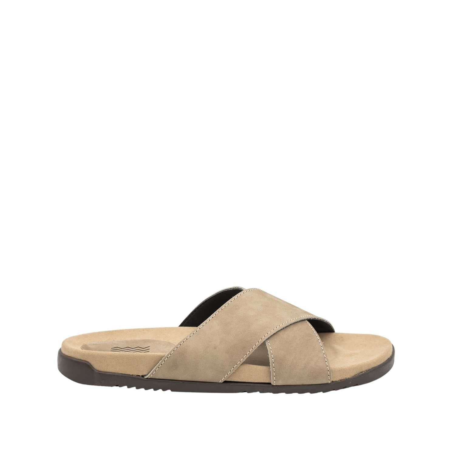 Men's Leather Sandals with Crossed Straps - 2429 Bot Nobuck - Perfect for Summer Outings, Beach Vacations & Casual Wear