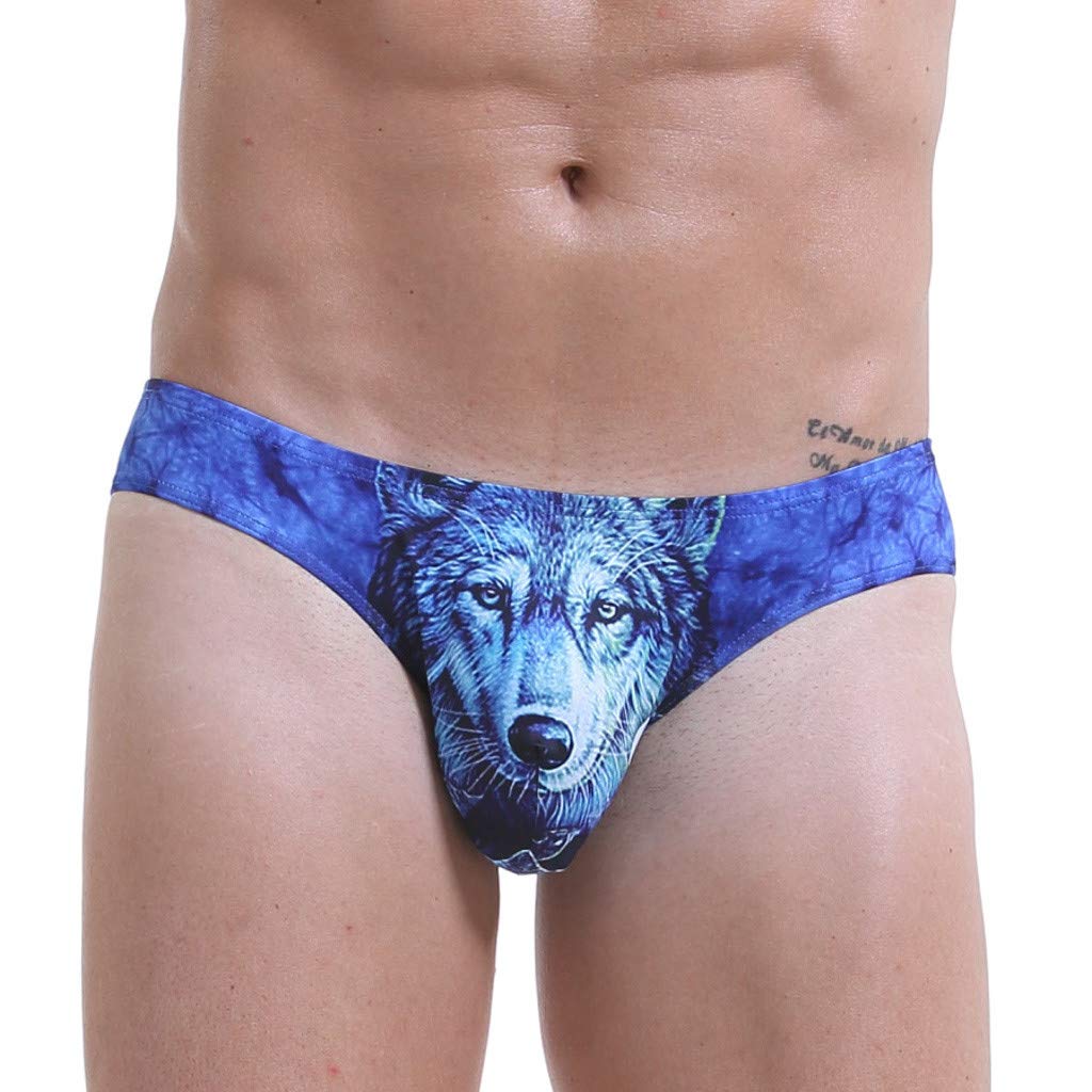 **Premium Cotton Men's Boxer Briefs - Breathable Soft Underwear with Pouch Support - Sexy Printed Boxers for Men - Ideal for Daily Wear, Gym & Travel**