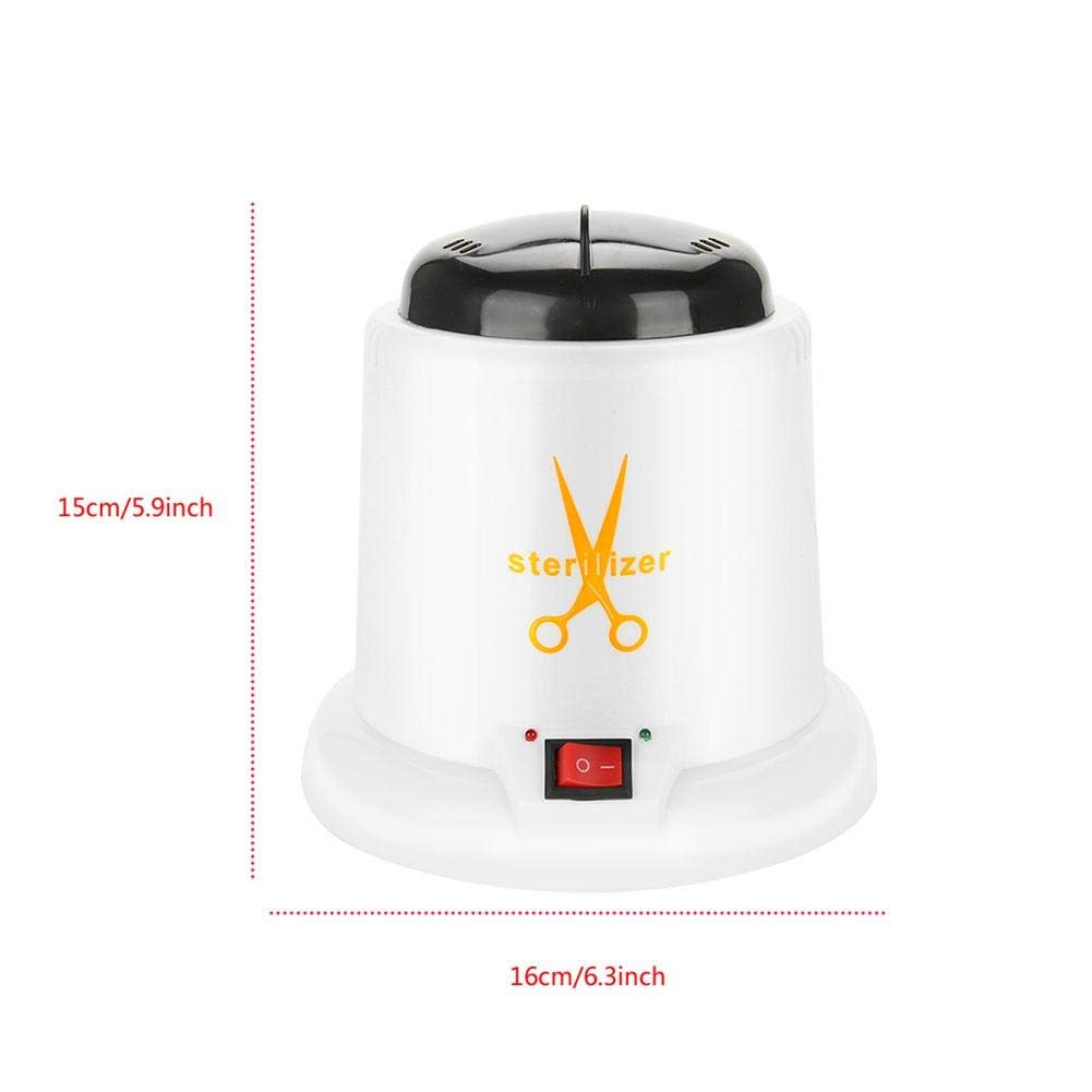 Professional Metal Makeup & Nail Art Tool Sterilizer with High Temperature Disinfection & Quartz Sand - UK 220V - Perfect for Salon, Spa, and Home Beauty Tool Sanitization