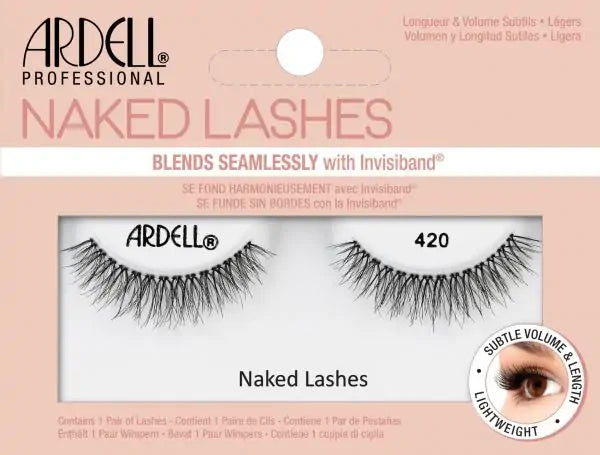 Ardell Strip Lashes - Naked Lashes 420 | Natural-Looking False Eyelashes for Everyday Wear & Special Occasions