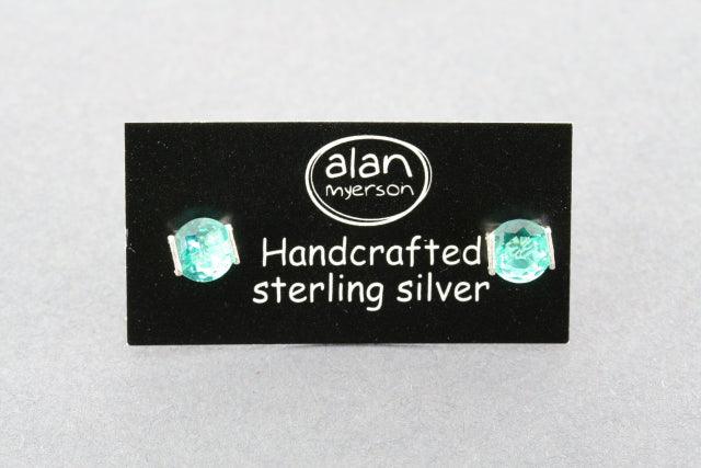 Aqua Marine Cubic Zirconia Claw Stud Earrings - Elegant & Durable for Daily Wear, Parties & Special Occasions