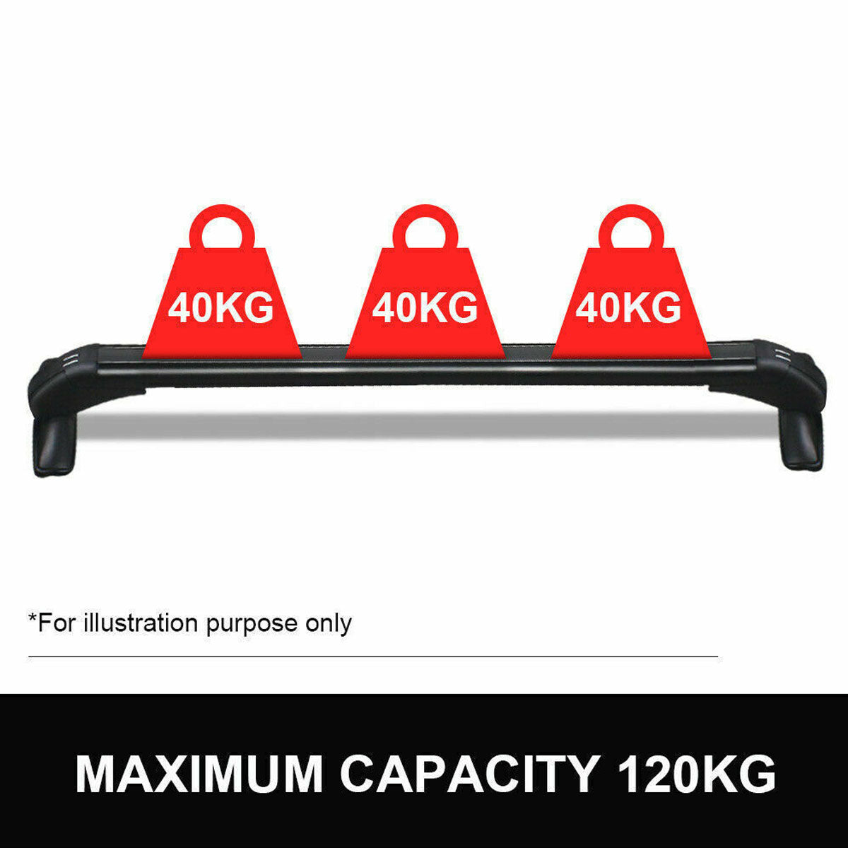 Universal 100cm Car Roof Rack Carrier - Adjustable Aluminum Alloy Cross Bars with Lock for SUV, Sedan, Truck | Perfect for Camping, Road Trips & Luggage Transport