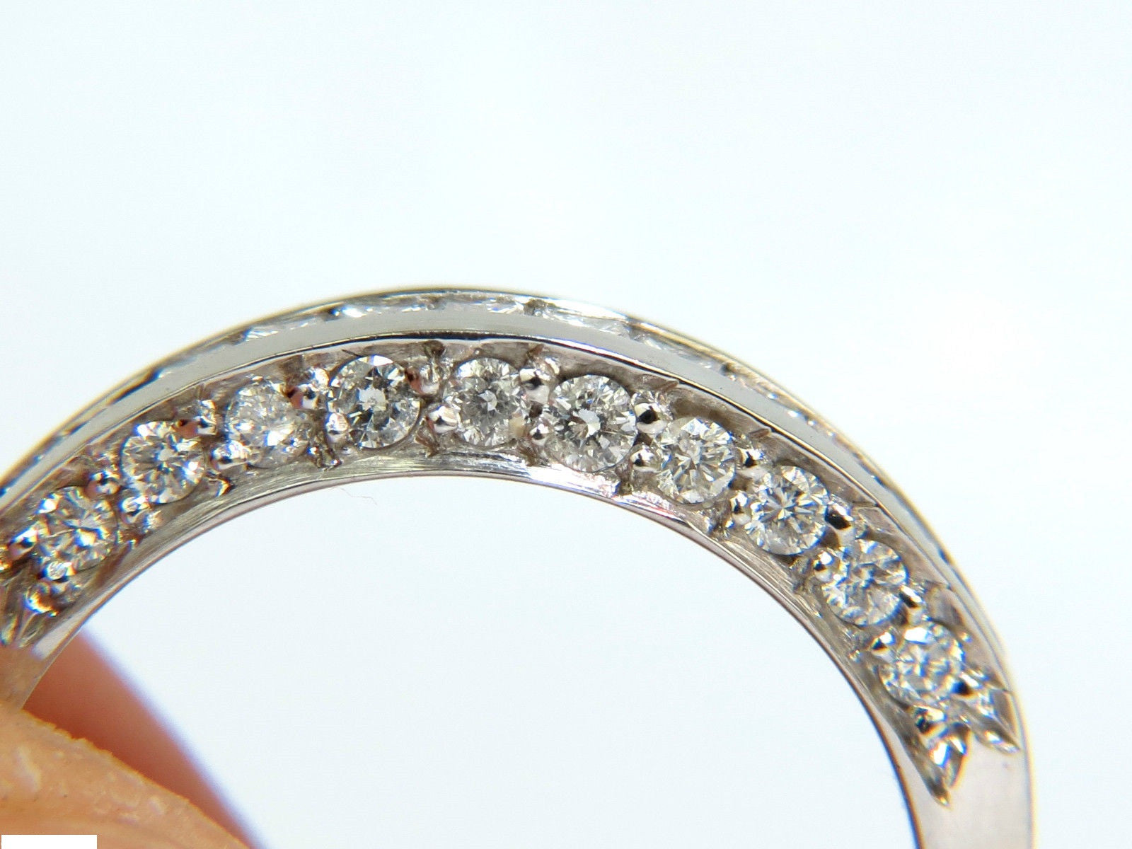 1.20CT Princess & Round Cut Diamond Band Ring in 14KT Gold (G/VS) - Perfect for Engagement, Wedding, Anniversary & Everyday Elegance