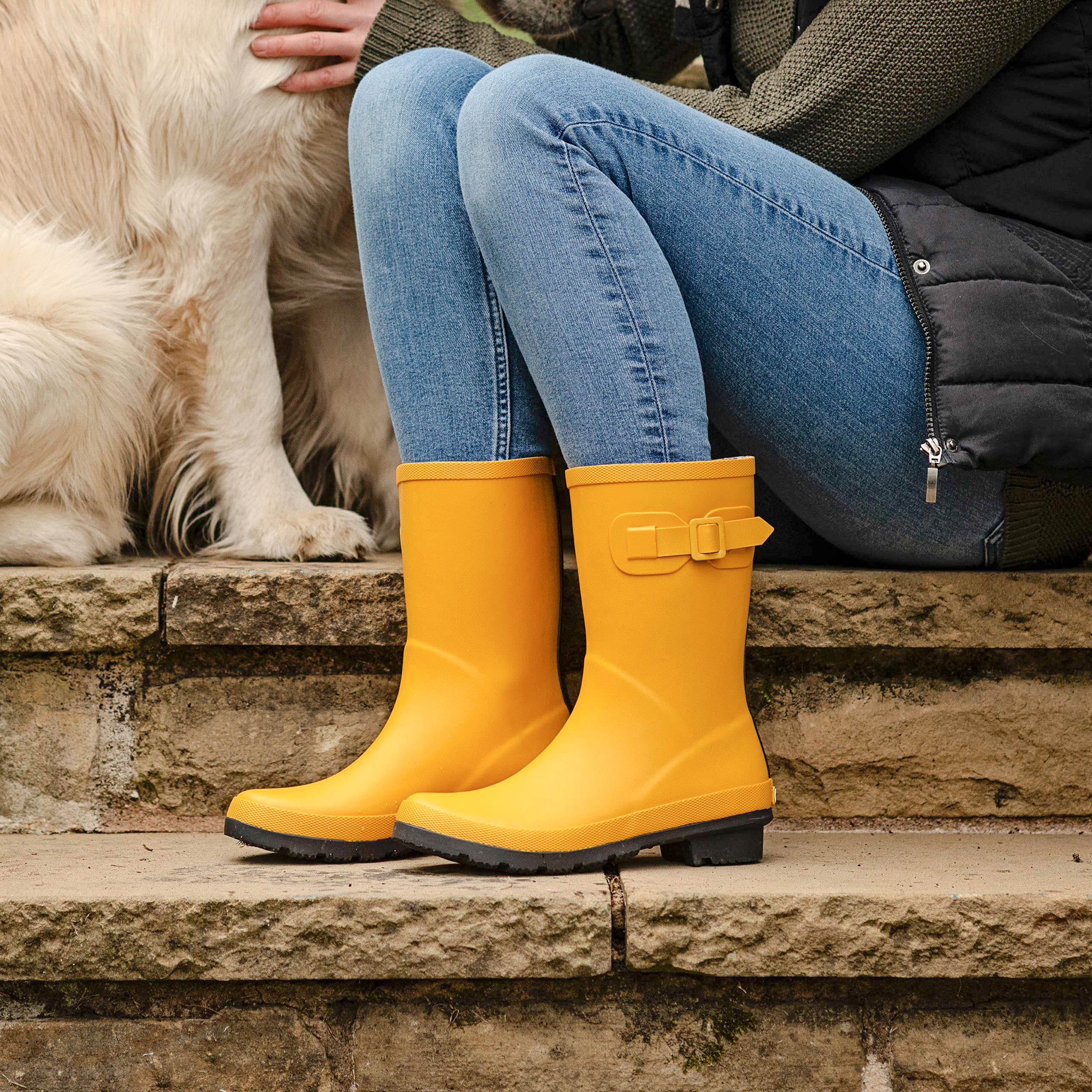 Women's Lyzzick Waterproof Wellington Boots - Comfortable Rain & Garden Boots for Outdoor Activities, Hiking & Farming