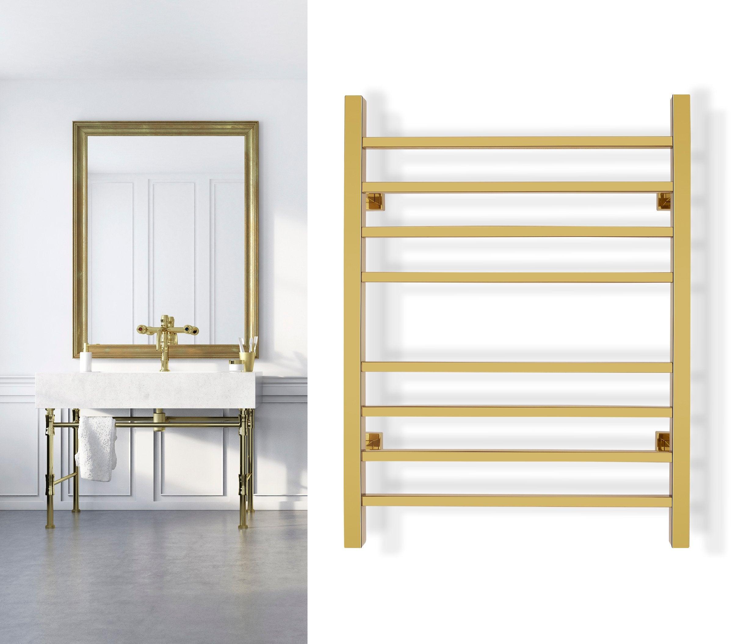 WarmlyYours Sierra Dual Connect Hardwired & Plug-In Towel Warmer 24