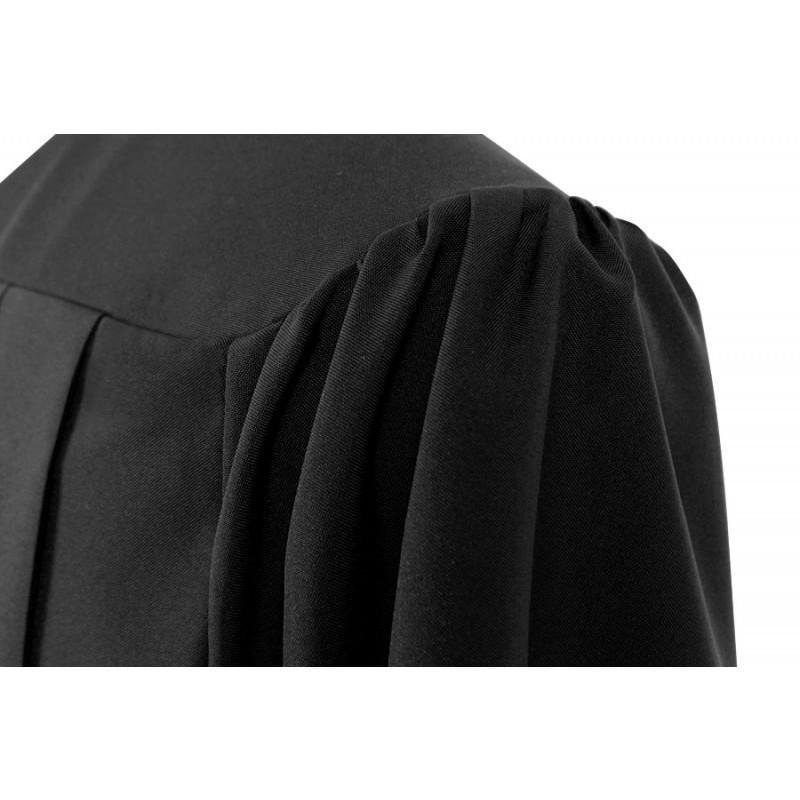 Matte Black Graduation Cap and Gown Set - College & University Commencement Ceremony Attire for Students - Perfect for Graduation Photos, School Events, and Academic Celebrations