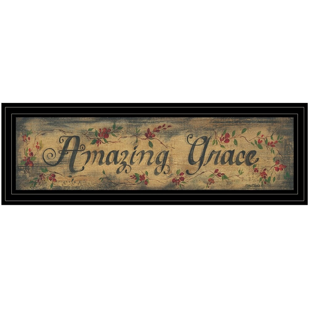 Amazing Grace by Gail Eads - Premium Ready to Hang Framed Wall Art Print with Black Frame - Perfect for Home Decor, Office, Living Room & Bedroom Wall Decor