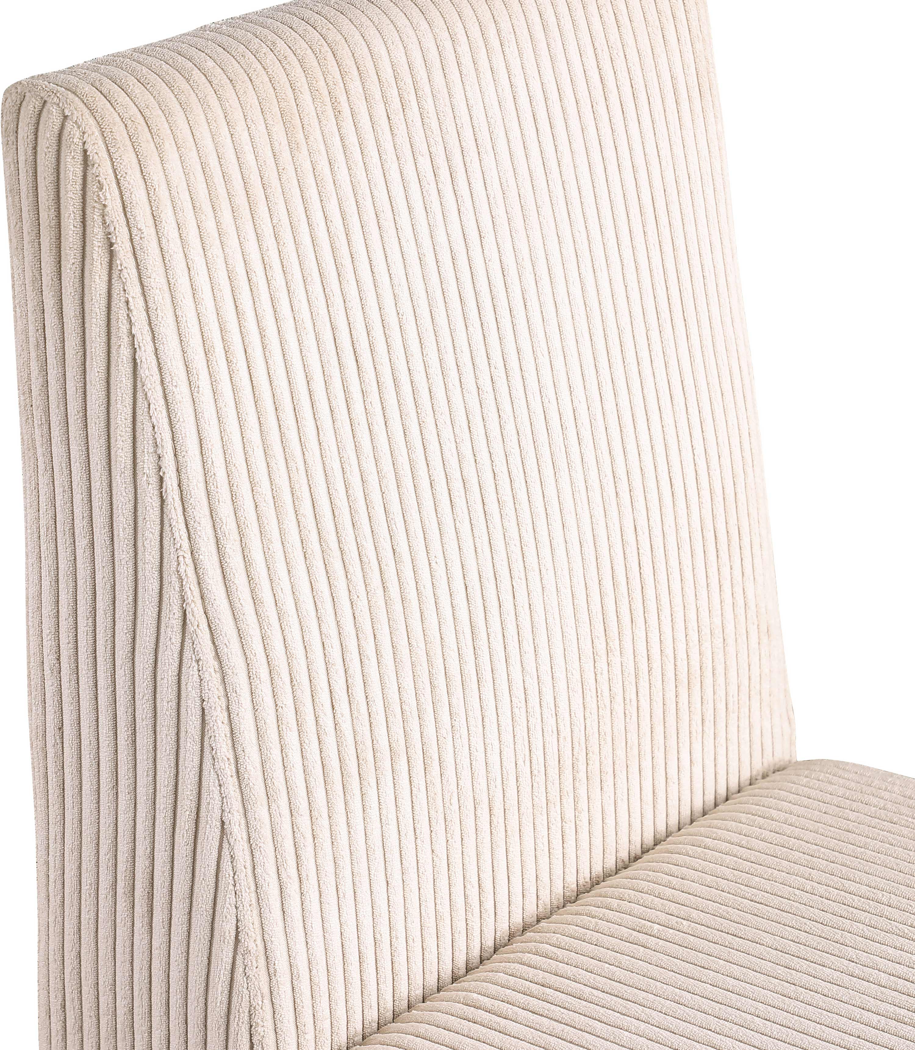 Premium Benson Microsuede Corduroy Fabric Dining Chair - Comfortable Modern Upholstered Seat for Kitchen, Dining Room & Office - Home & Commercial Use