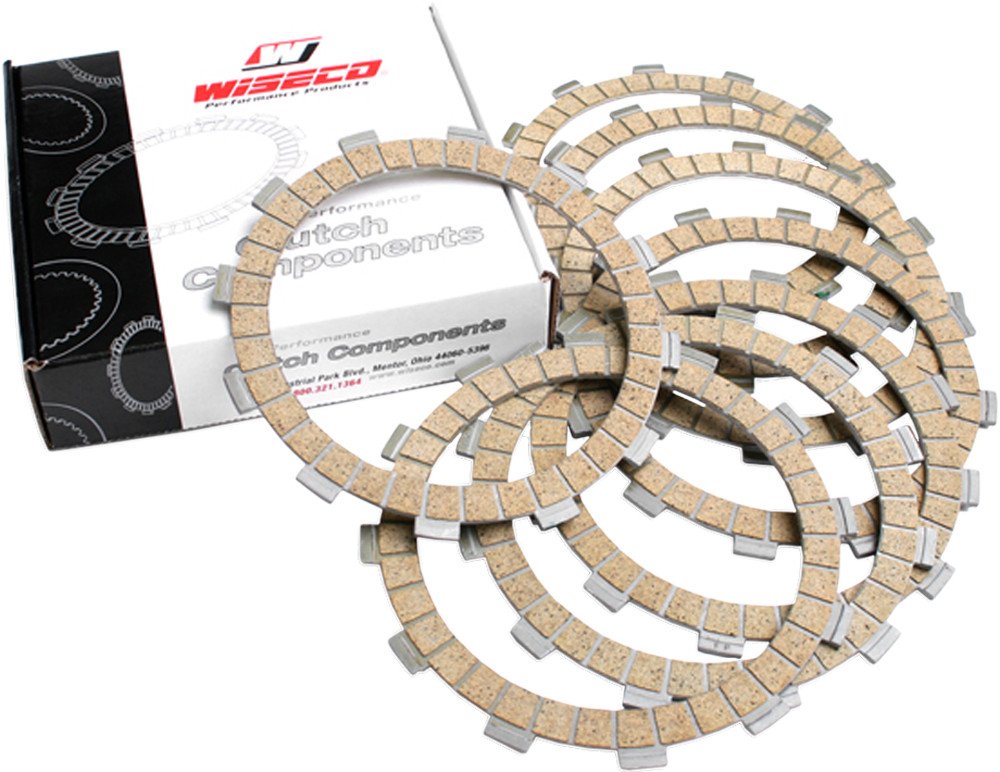 Wiseco WPPF038 High-Performance Clutch Plate Kit - 8-Fiber Plate Replacement for Smooth Shifting | Perfect for Motorcycle & ATV Racing, Off-Road Adventures
