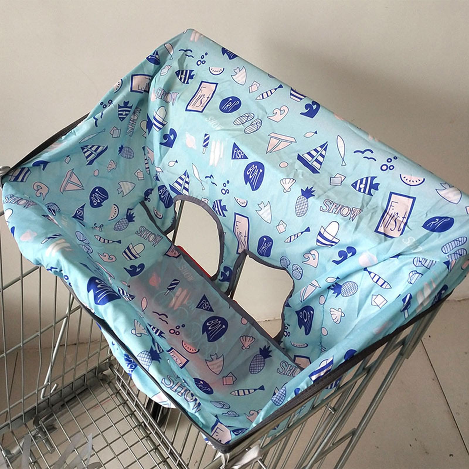REDYY Baby Shopping Cart Cover & High Chair Seat Protector - Portable Infant Dining Chair Pad for Toddlers & Kids - Soft, Washable & Safe for Restaurants, Grocery Stores & Home Use