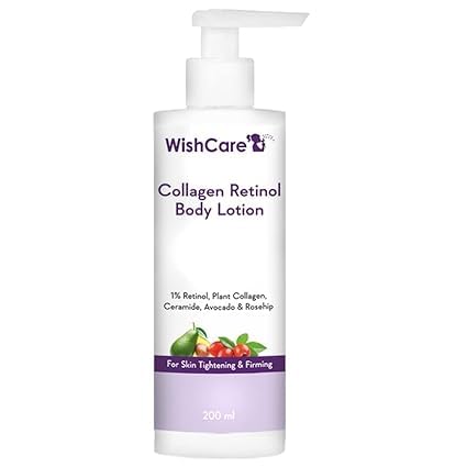 1% Collagen & Retinol Body Lotion for Skin Tightening & Firming - With Niacinamide, Ceramide, Rosehip & Avocado Oil - Anti-Aging Moisturizer for Men & Women - 200ml/6.76 Fl Oz - Perfect for Daily Hydration & Nighttime Skin Repair