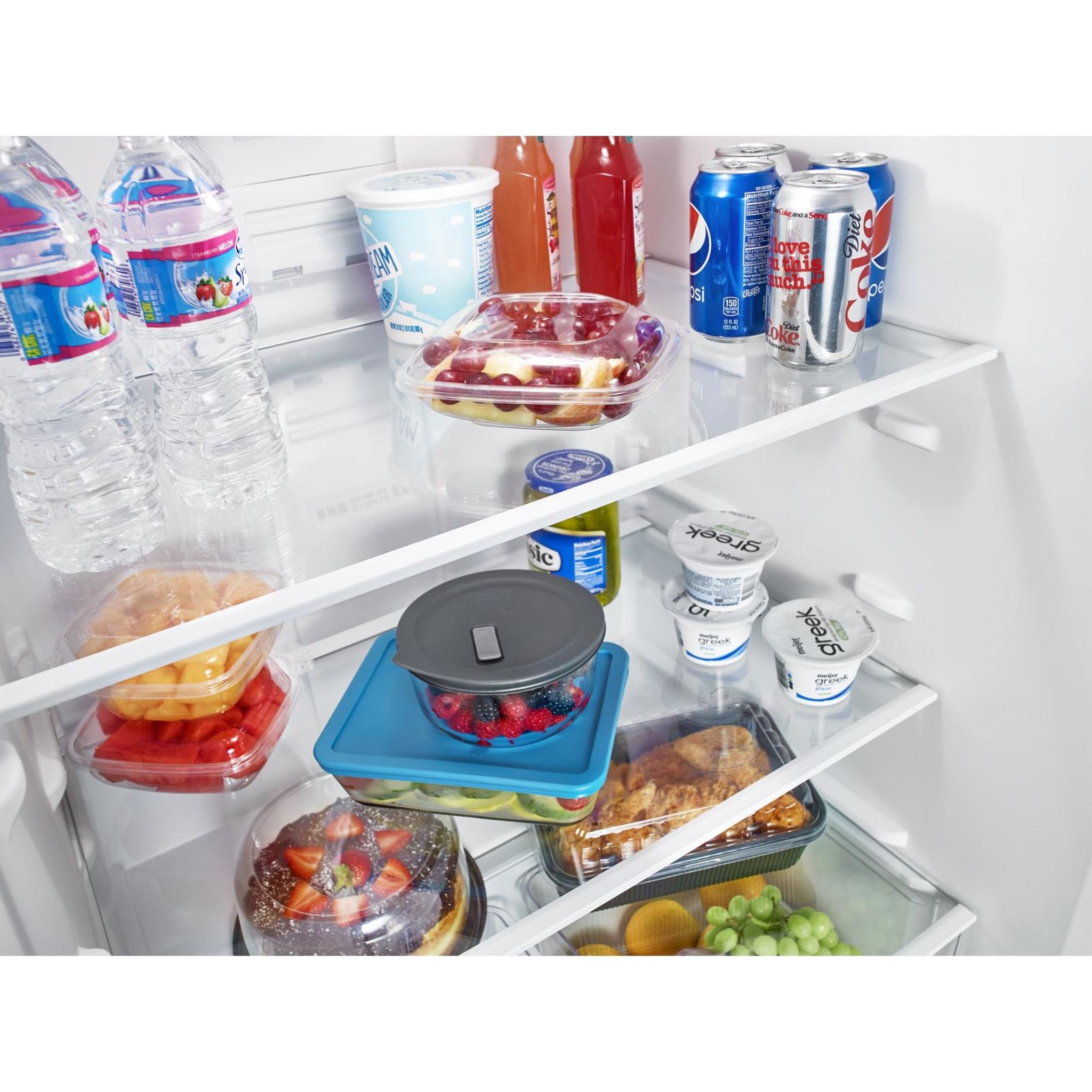 Amana 18 Cu. Ft. Top Freezer Refrigerator (ART318FFDS) - Stainless Steel, Energy Star Certified for Efficient Cooling - Perfect for Kitchens, Apartments, and Small Spaces