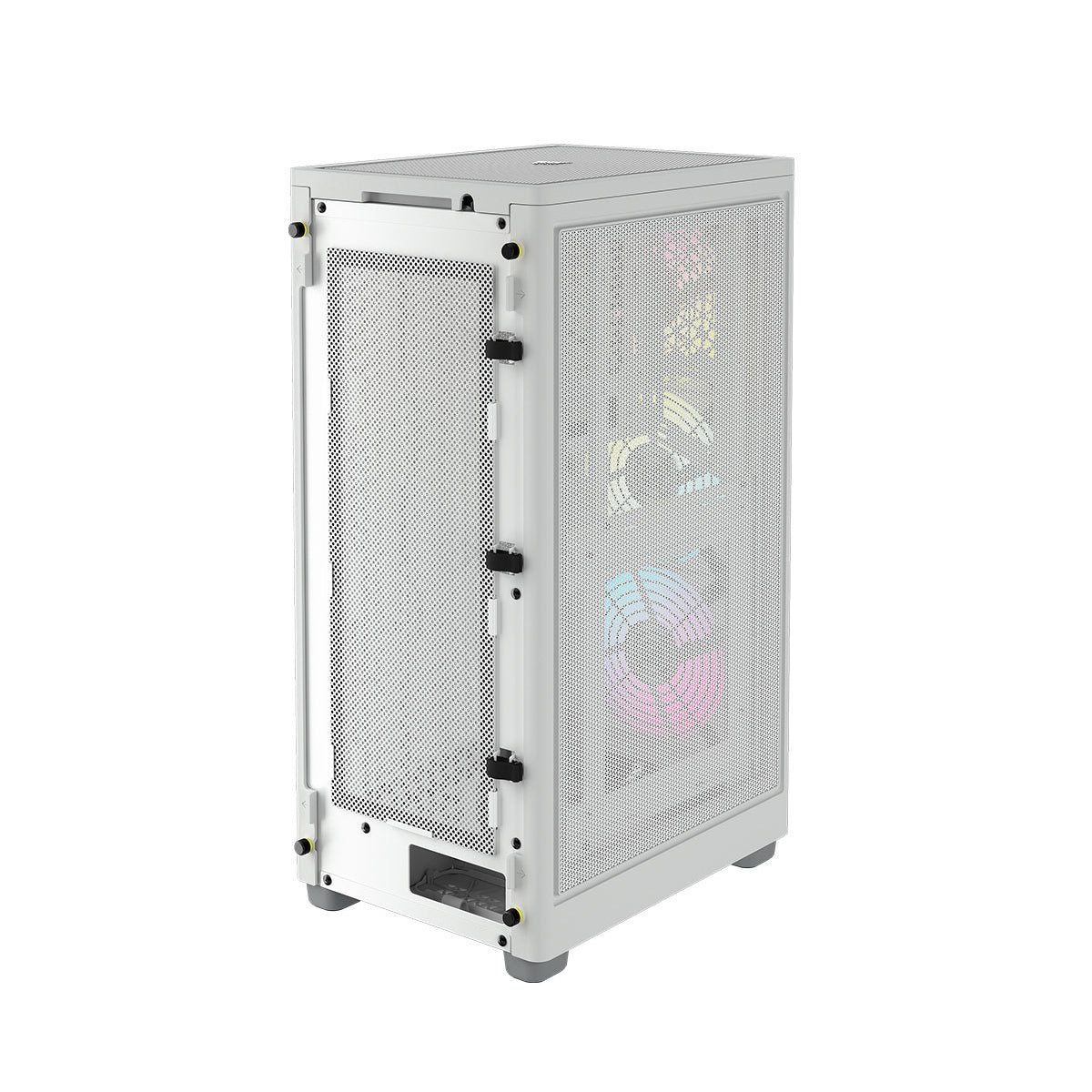 Corsair iCUE 2000D RGB AirFlow Mini-ITX PC Case - White Compact Gaming Tower for Small Space Setup | Perfect for Home Office & Gaming Battlestations